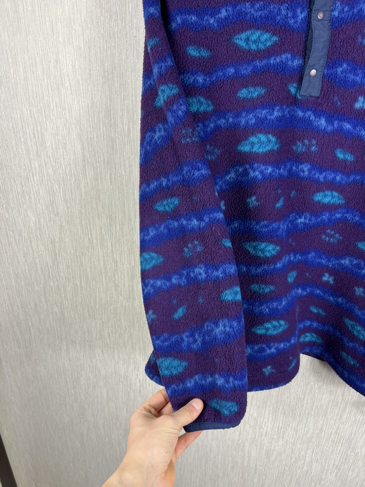 L.L. Bean Vintage L.L. Bean 90s synchilla leaf patterned retro fleece Size US M / EU 48-50 / 2 - 10 Thumbnail