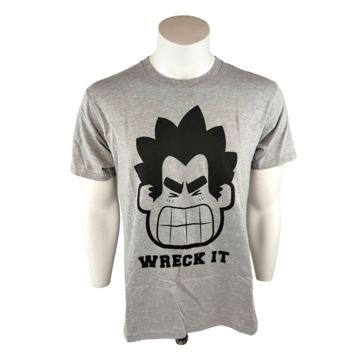 Mad Engine Mad Engine Mens Medium Disney Wreck It Ralph Gray Graphic T- Size US M / EU 48-50 / 2 - 1 Thumbnail
