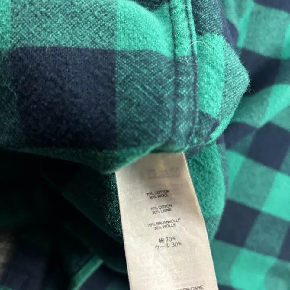 J.Crew J Crew Flannel Shirt Womens 8 Check Boy Pocket Cotton Wool Size M / US 6-8 / IT 42-44 - 9 Thumbnail