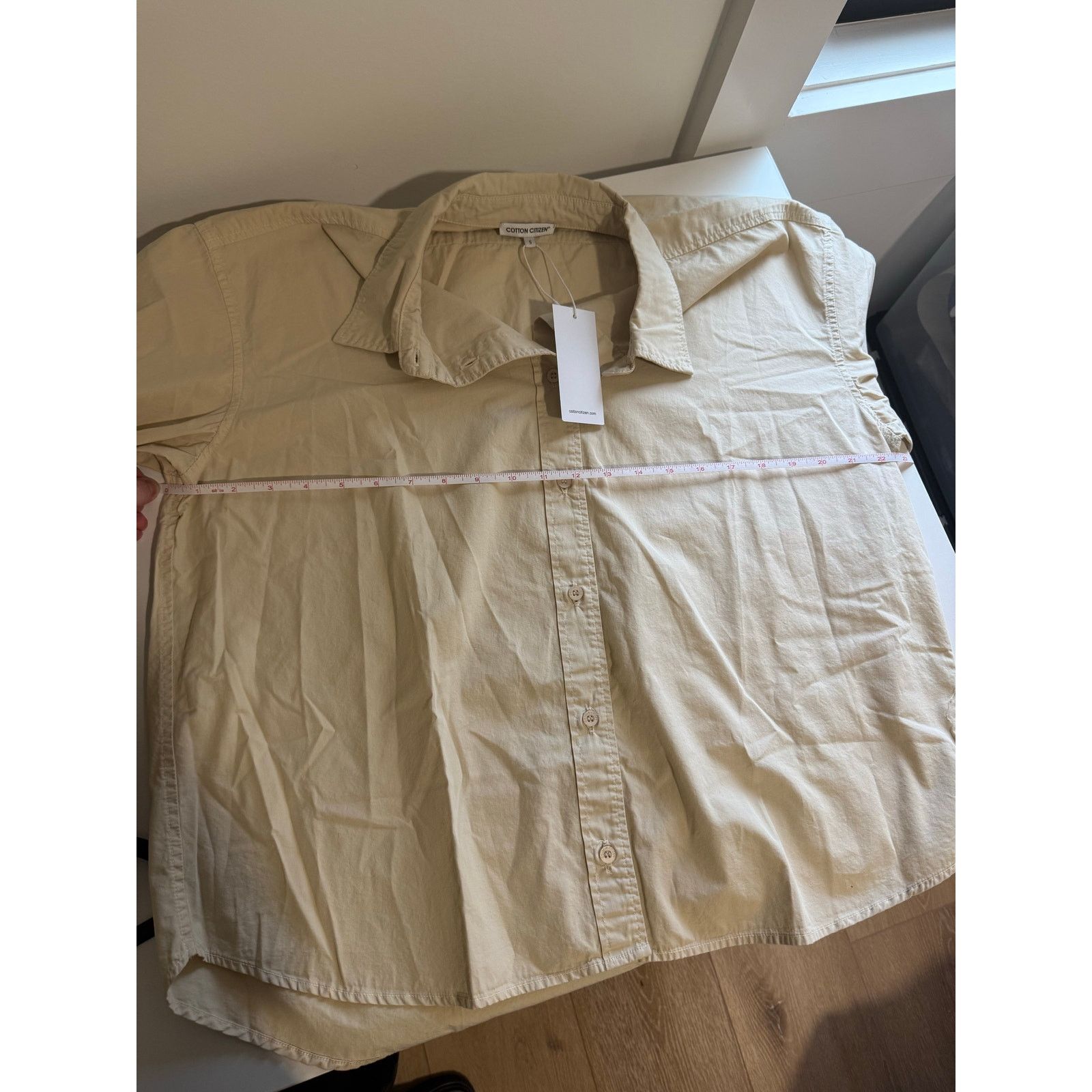 COTTONCITIZEN $225 New Cotton Citizen Tan Button down Shirt - Small Size S / US 4 / IT 40 - 8 Thumbnail