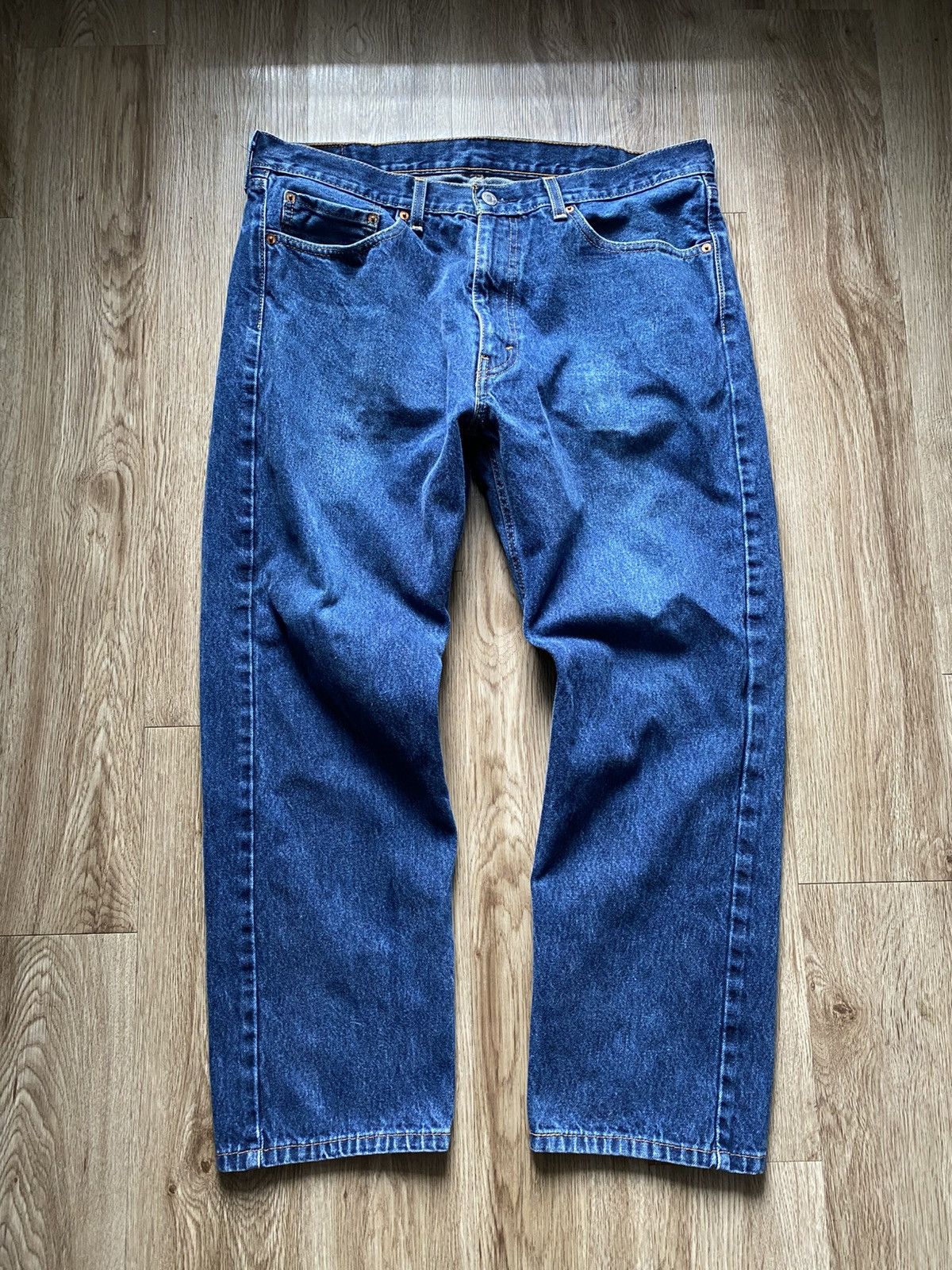 Levis 505 Dark Wash Denim Jeans