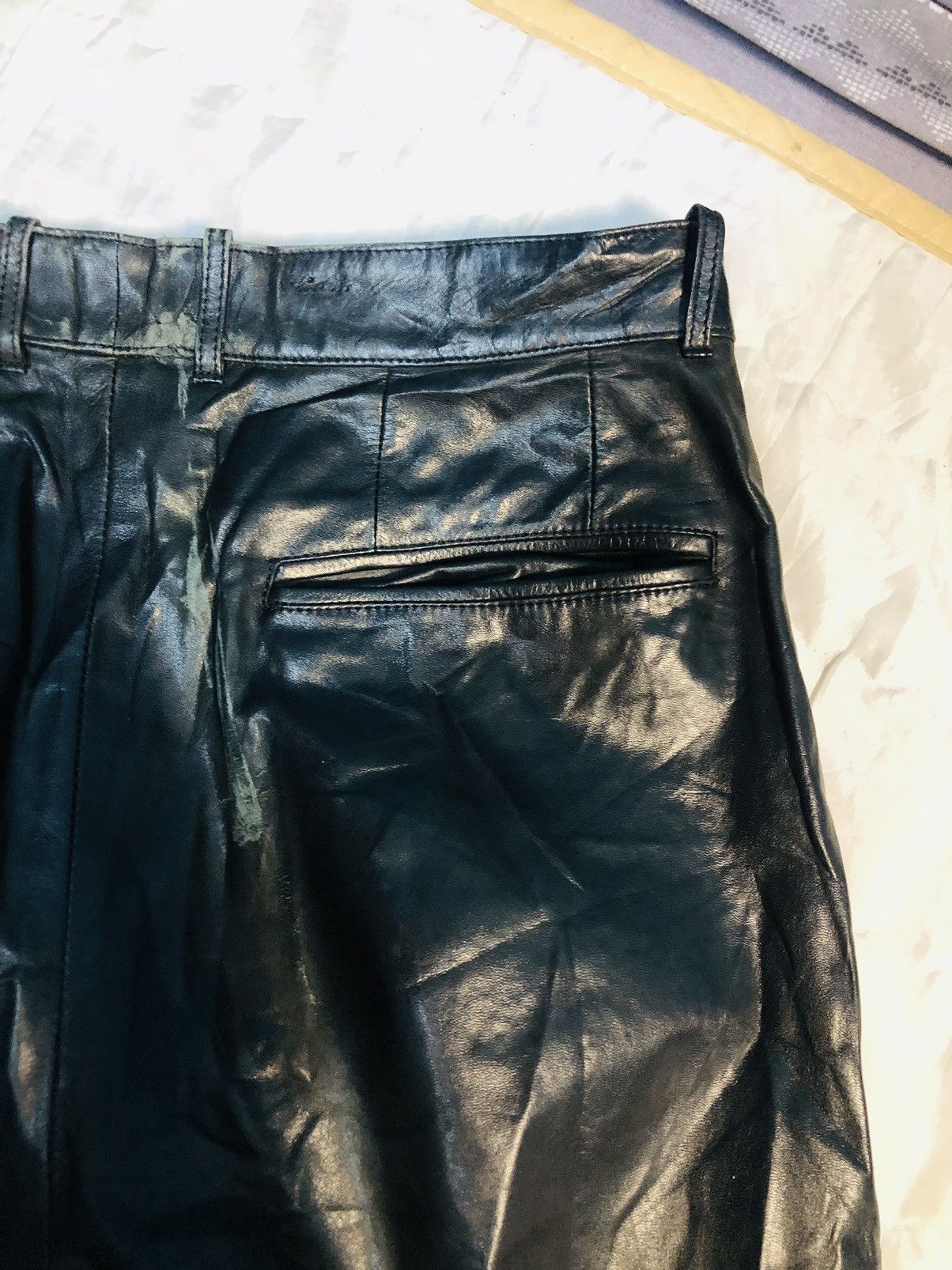 Japanese Brand Art Glenhill Leather Pants (5) Size US 29 - 15 Thumbnail