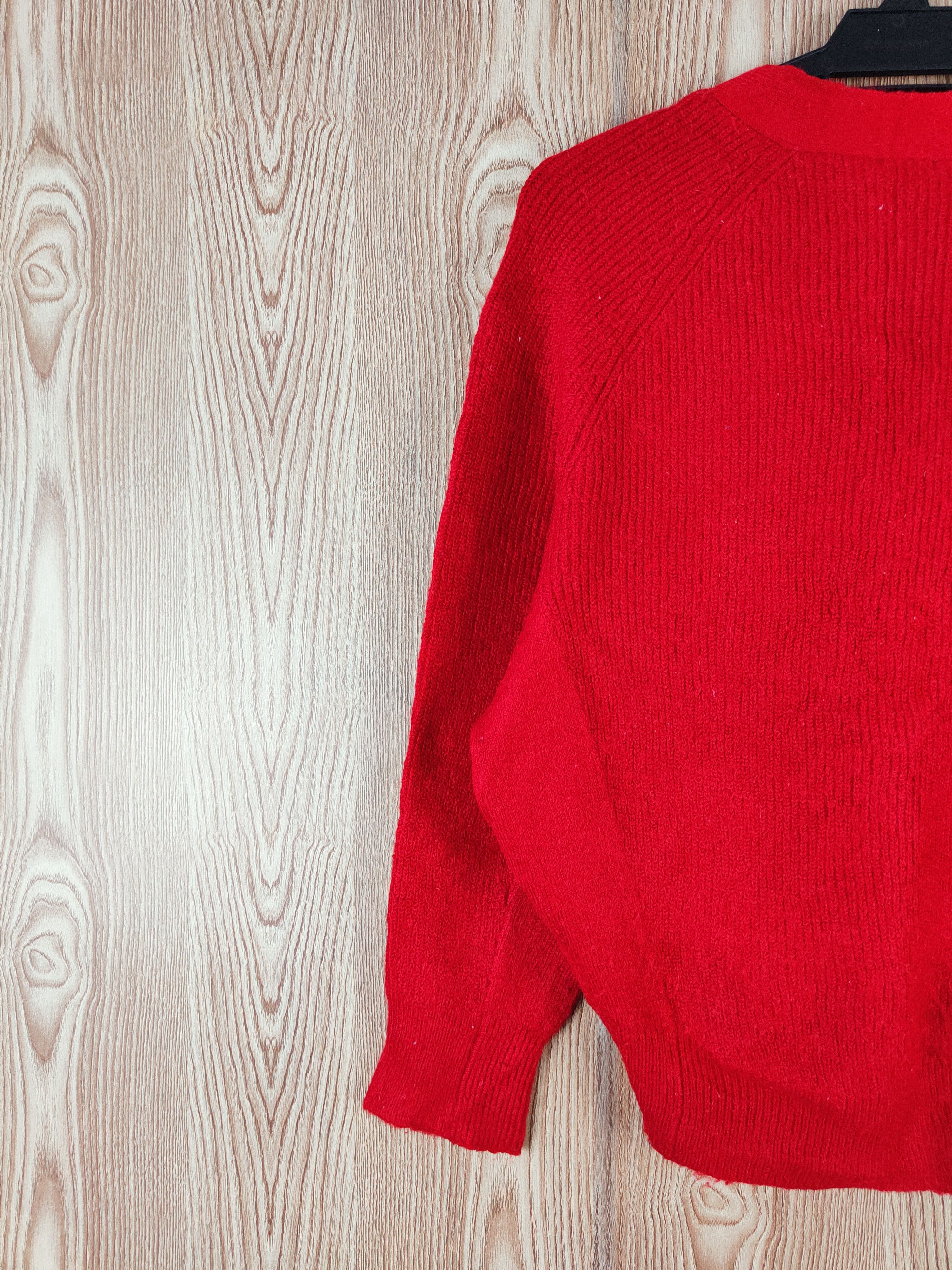 GU GU Red Knitwear Cardigan #W159 Size S / US 4 / IT 40 - 10 Thumbnail