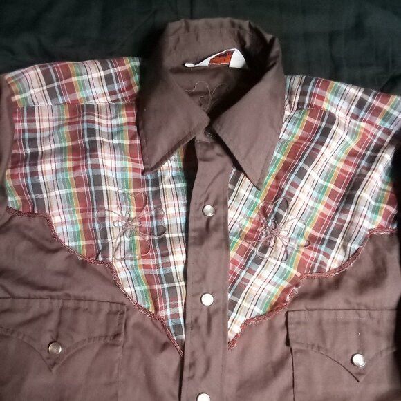 Other Vintage H Bar C Embroidered Plaid Western Pearl Snap Shirt Size US L / EU 52-54 / 3 - 1 Thumbnail