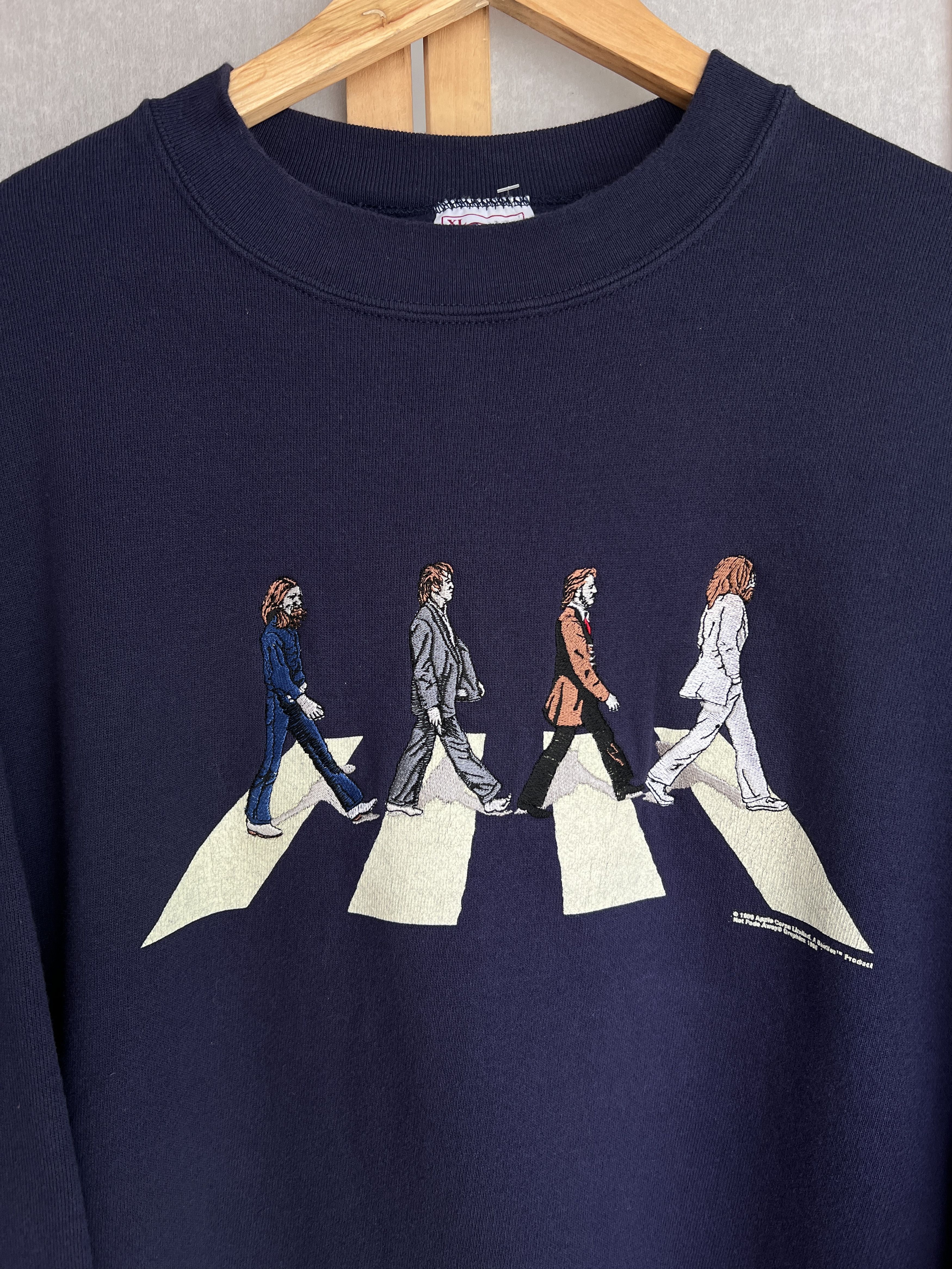 Delta The Beatles vintage 1980s embroidered sweatshirt Abbey Road Size US XL / EU 56 / 4 - 3 Thumbnail