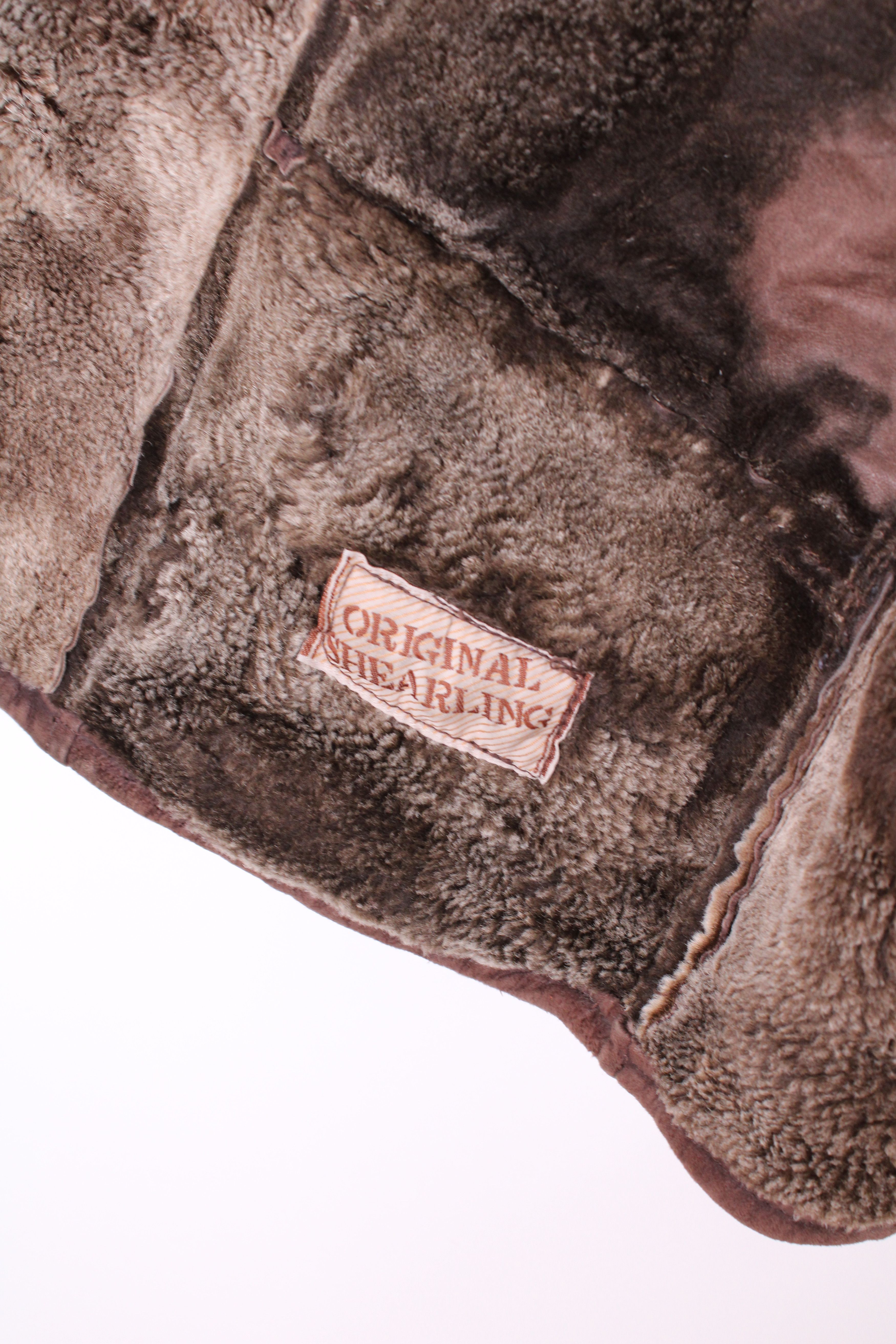 Vintage VINTAGE FIREMAN LEATHER SHEARLING COAT BROWN Size US M / EU 48-50 / 2 - 5 Thumbnail