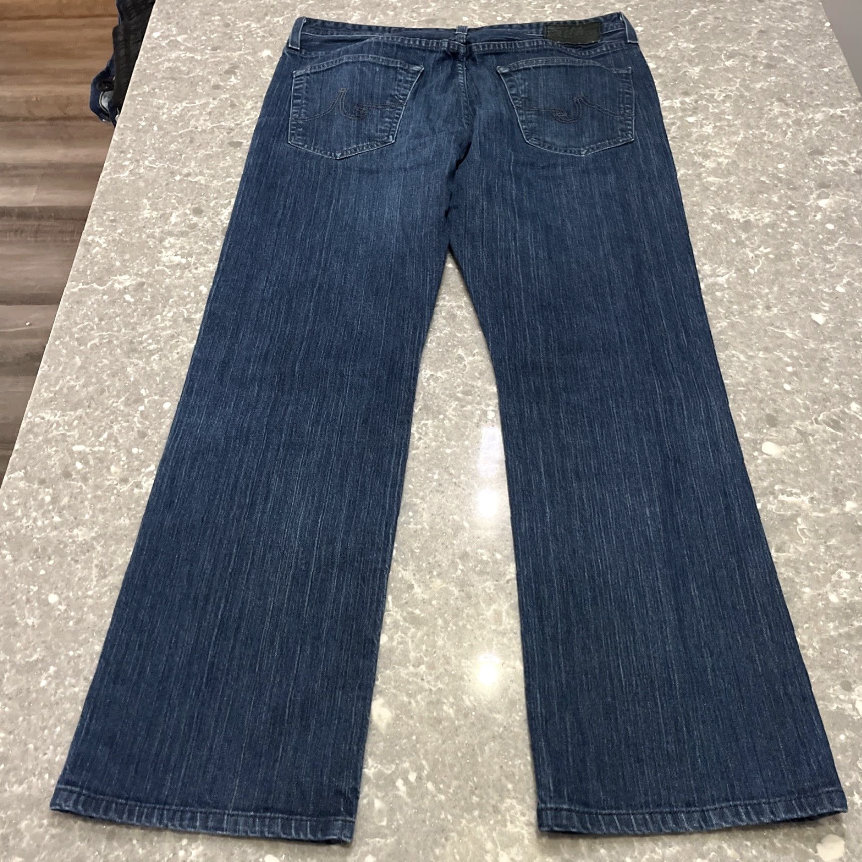 Vintage AG Adriano Goldschmied Jeans Mens 36x32 Denim Blue 5-Pocket Tapered Slimming Regular Adult Mens Jeans Size US 36 / EU 52 - 7 Thumbnail