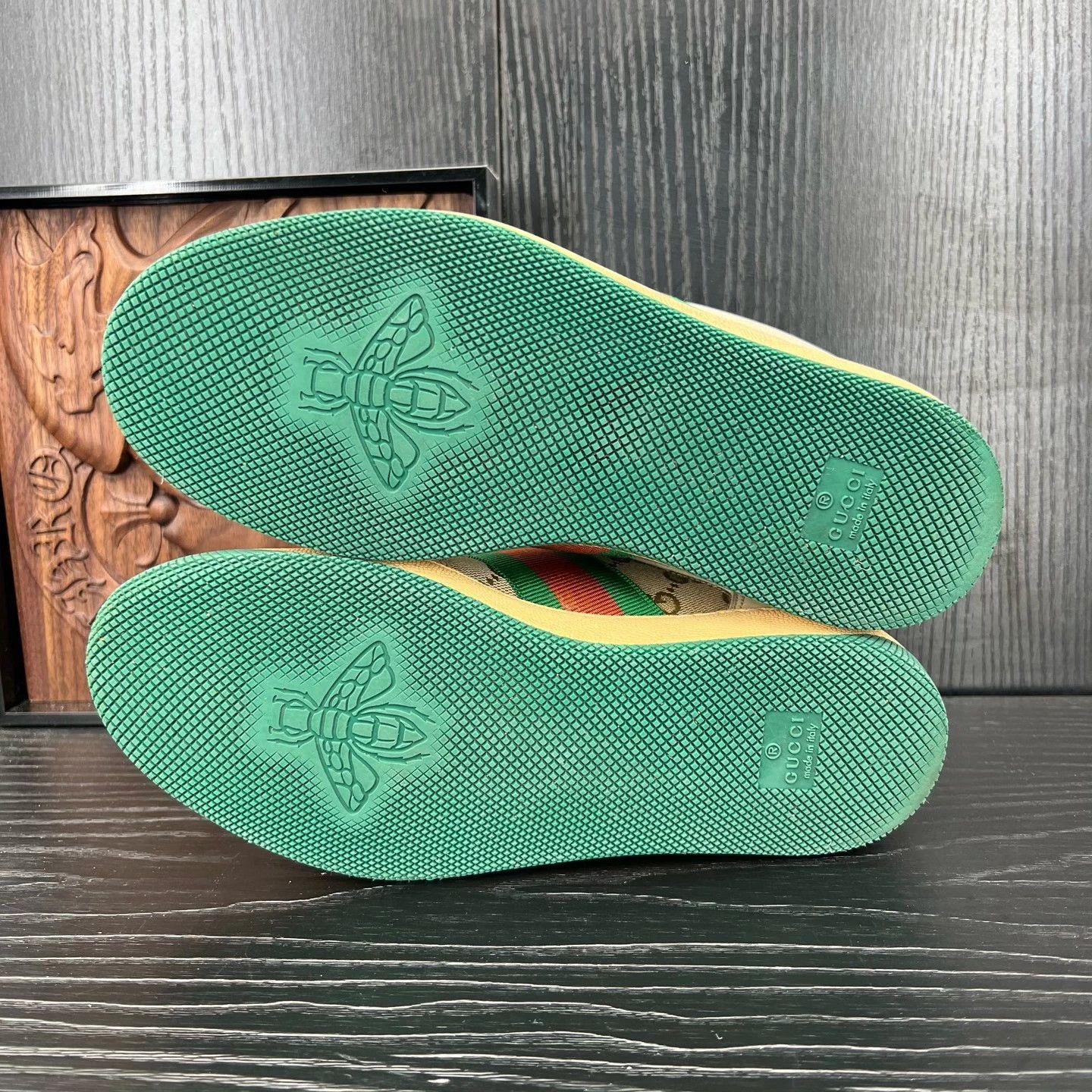 Gucci Gucci distressed sneakers women's gray green 35 Size US 5 / IT 35 - 6 Thumbnail