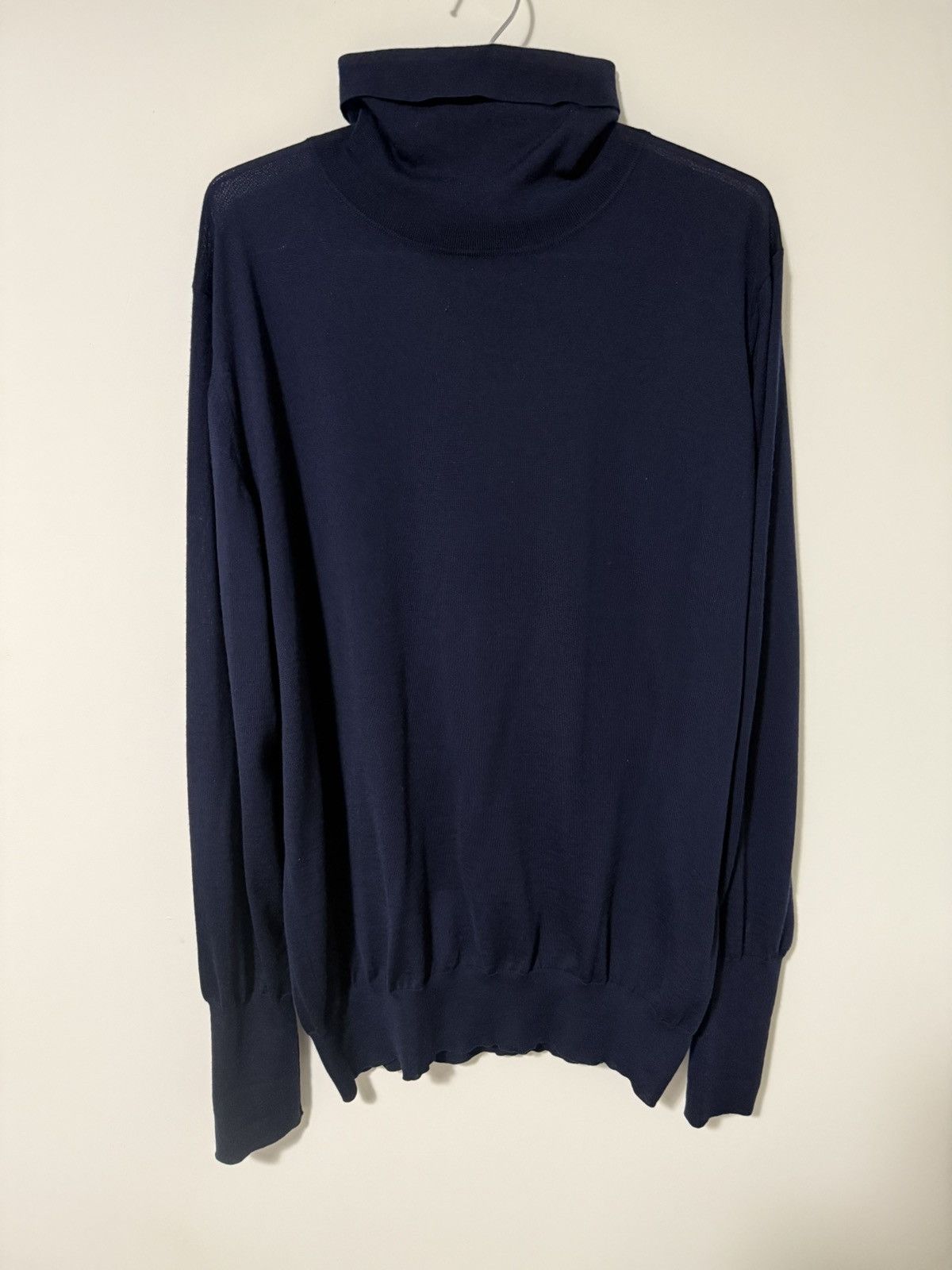 Thom Sweeney Thom Sweeney navy wool merino turtleneck Size US XL / EU 56 / 4 - 2 Thumbnail