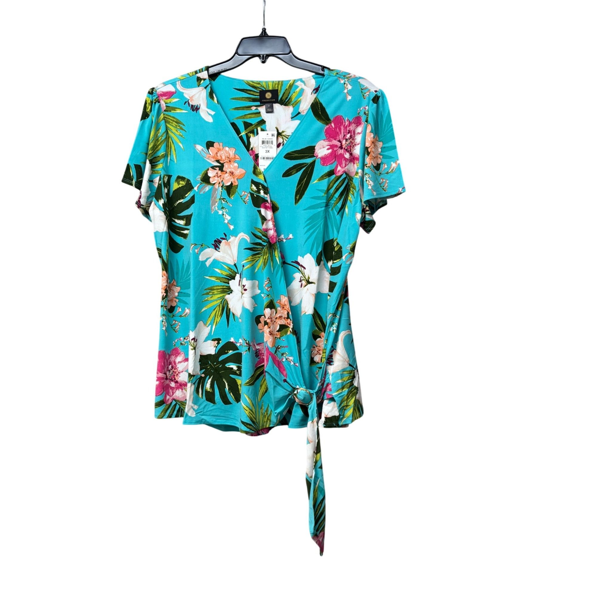 JM Collection JM Collection Women’s Plus Size Printed Faux-wrap Tunic, 3X Size ONE SIZE - 8 Thumbnail