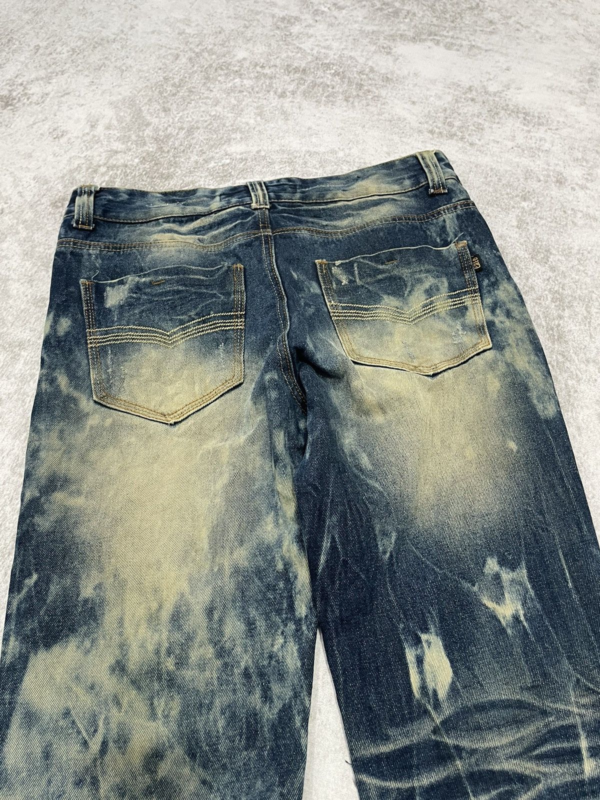 Hysteric Glamour × If Six Was Nine × Le Grande Bleu (L.G.B.) 2000s distress sea wash japan denim pants y2k style Size US 33 - 9 Thumbnail