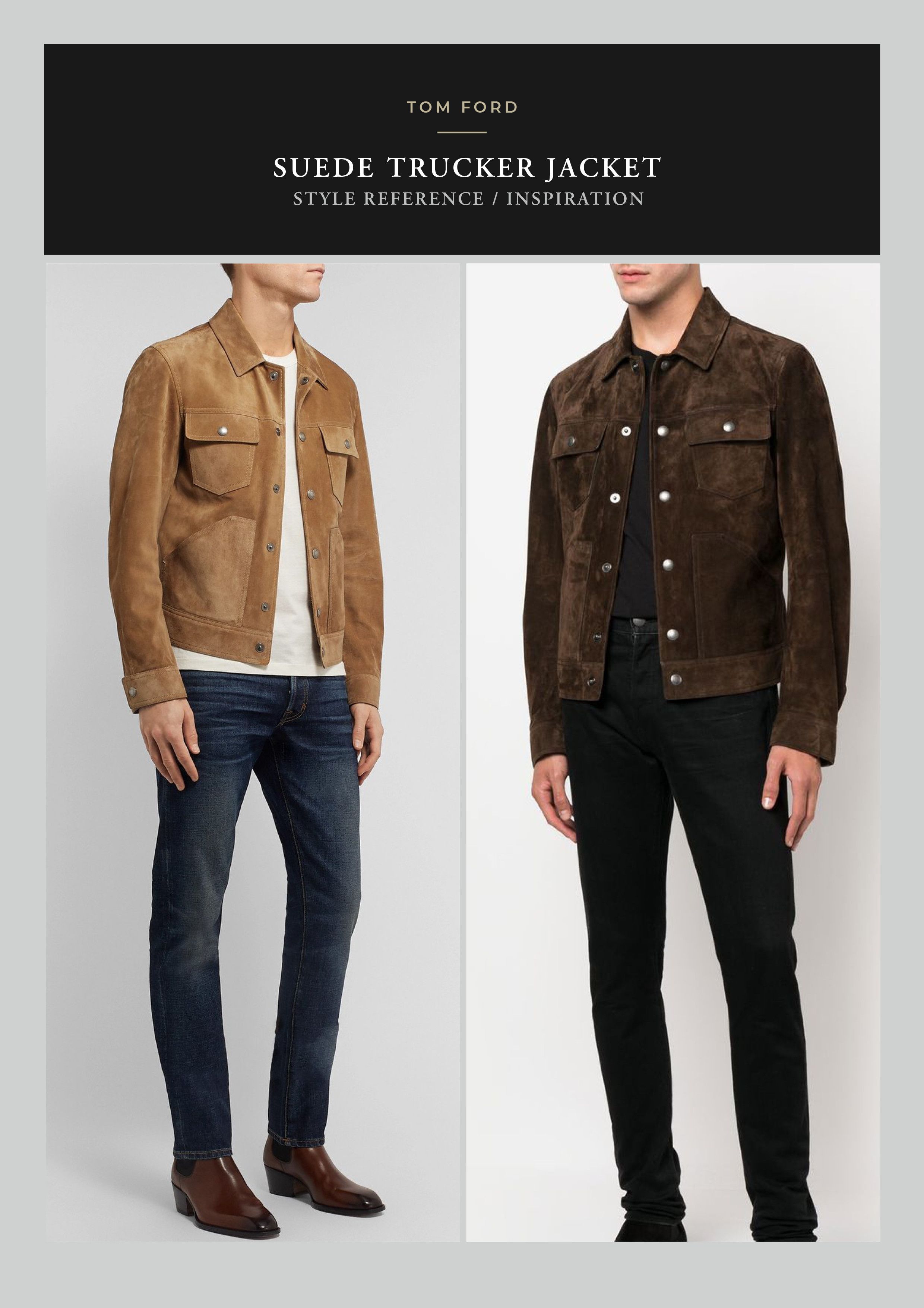 Tom Ford A-List Fave Coveted New $8,700 w/tax TOM FORD Suede Trucker Size US L / EU 52-54 / 3 - 21 Thumbnail