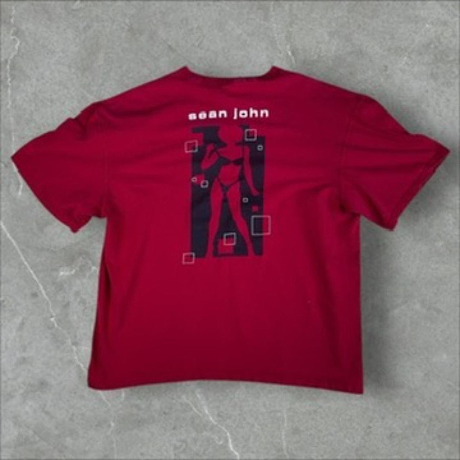 Sean John Vintage Sean John Bikini Baggy Tee Red Size US XL / EU 56 / 4 - 2 Thumbnail