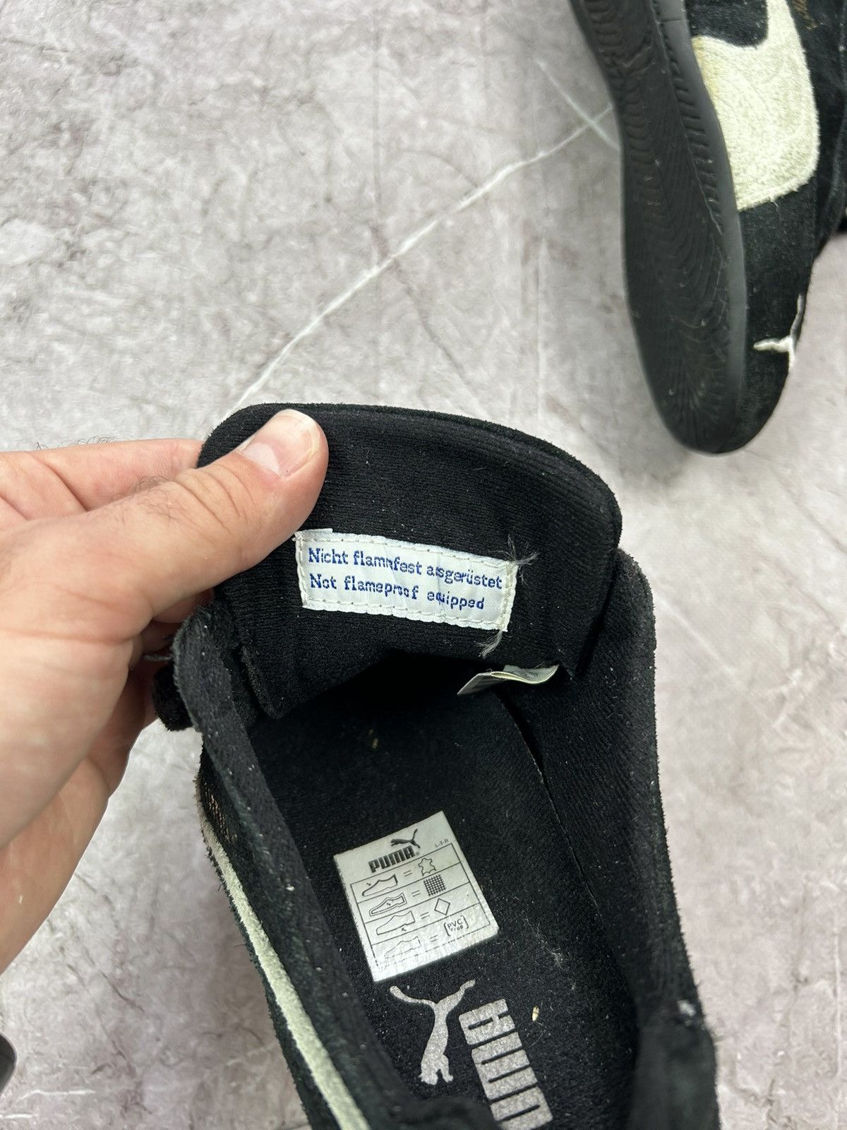 Puma × Vintage Vintage Puma Speed Cat Black Suede Sneakers Size US 5.5 / EU 38 - 11 Thumbnail