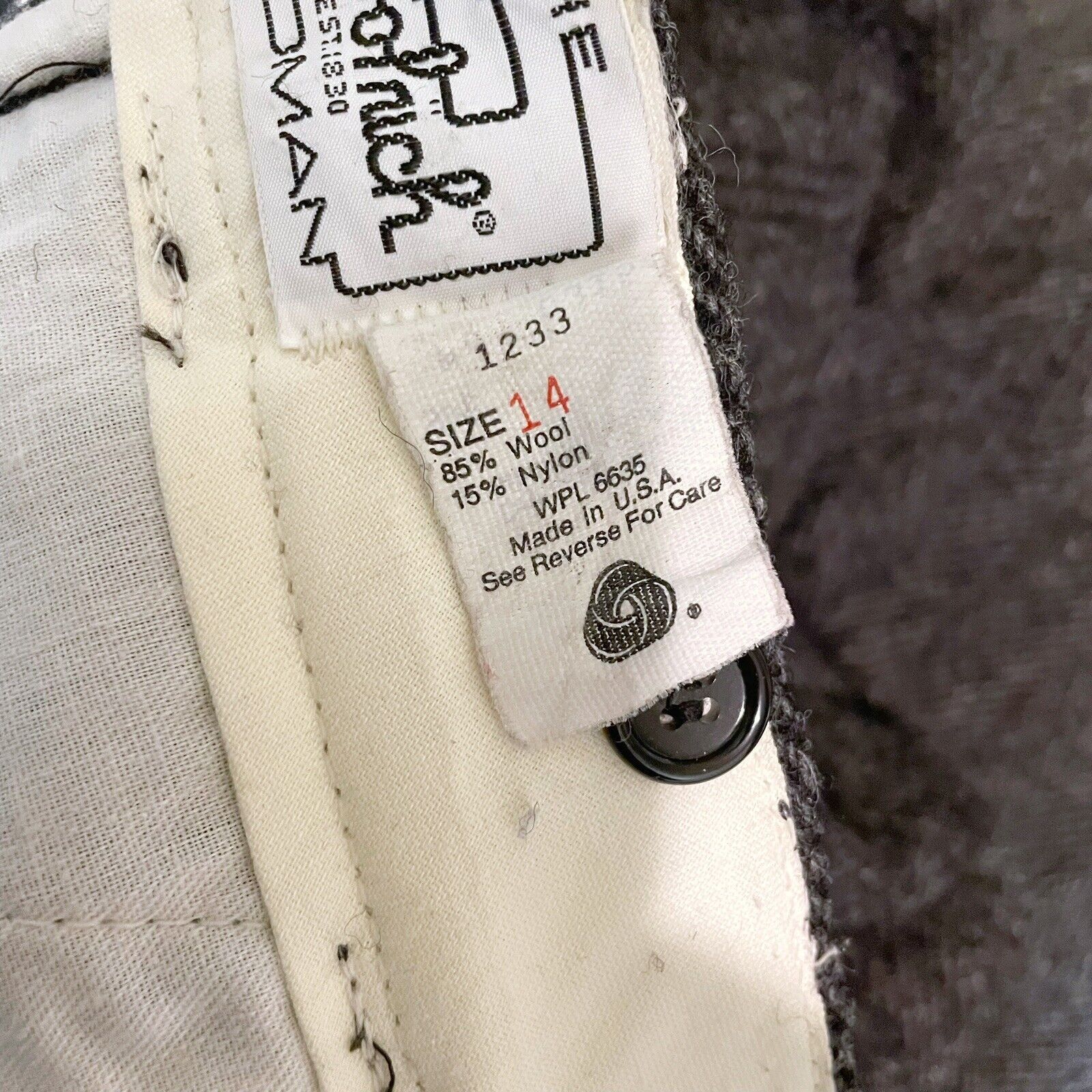 Woolrich Woolen Mills Vintage Woolrich Pants Womens 14 Gray Wool Herringbone Size 36" / US 14 / IT 50 - 6 Thumbnail