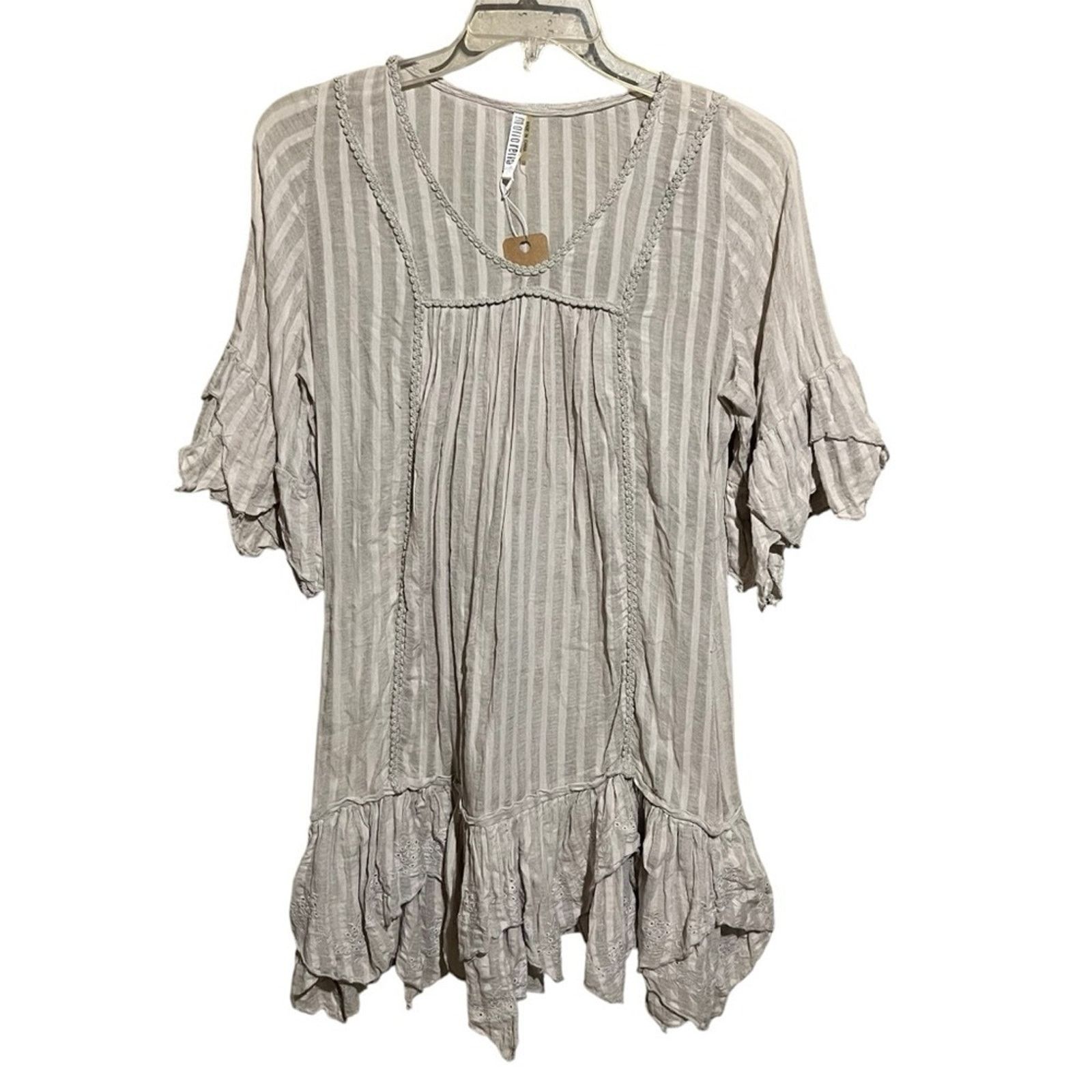 Other Mariaretto Tunic Top Mini Dress Layered Ruffles Lagenlook L Size L / US 10 / IT 46 - 1 Thumbnail