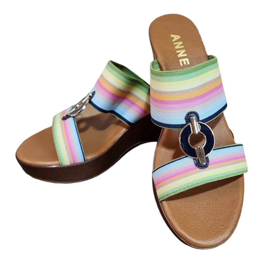 Anne Klein Anne Klein Hayda Striped Wedge Pump Women's Size 6 Size US 6.5 / IT 36.5 - 10 Thumbnail