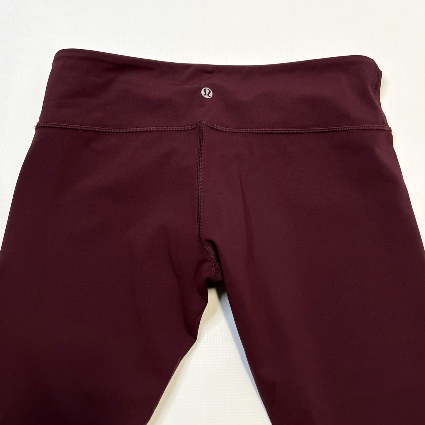 Lululemon Lululemon Leggings Womens 10 Burgundy Wunder Under Low Rise Wicking Athletic Cropped Stretch Activewear Yoga Mens? Size 32" / US 10 / IT 46 - 3 Thumbnail