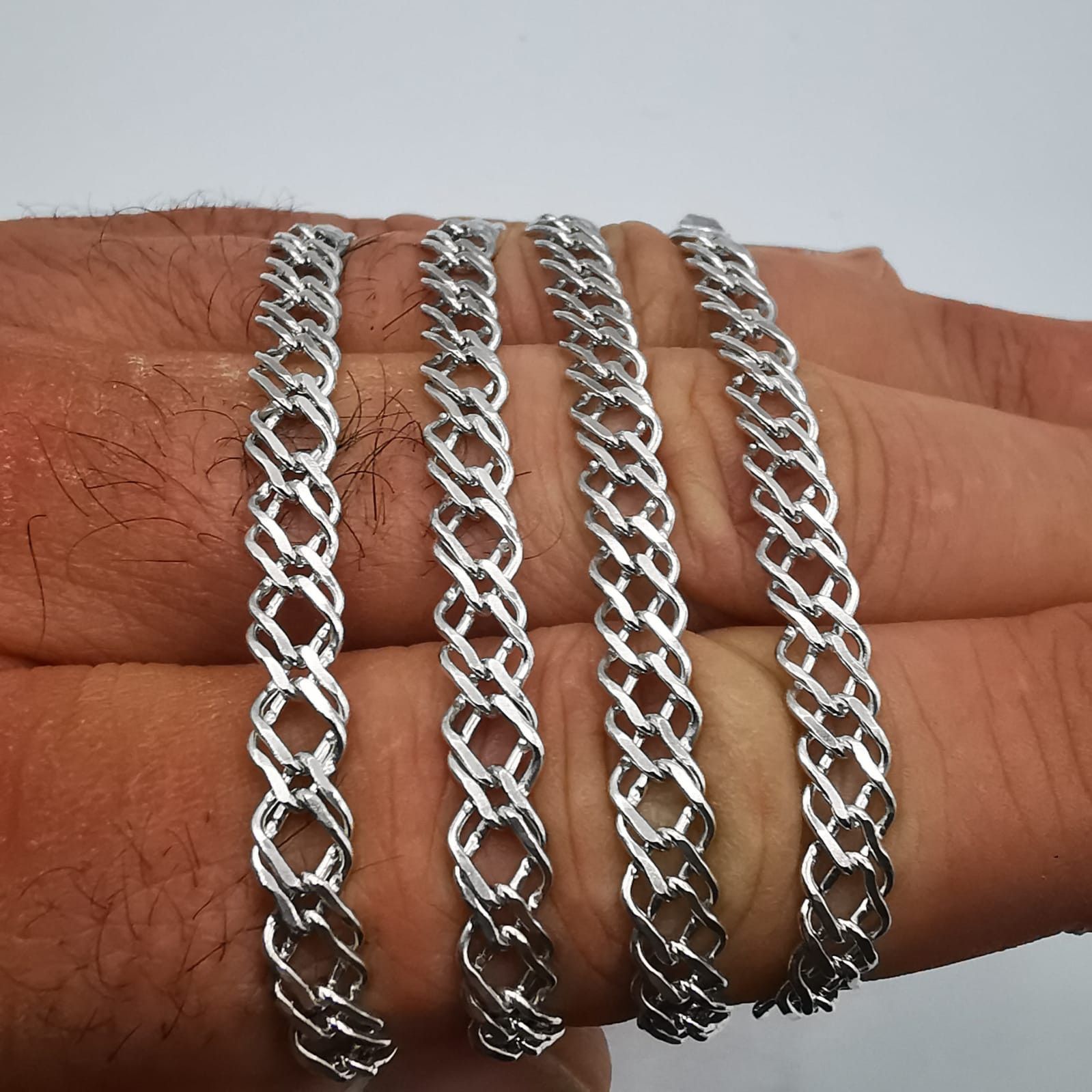 Sterling Silver Vintage Chain, 925 Sterling Silver, Signed , 16,07g Size ONE SIZE - 7 Thumbnail