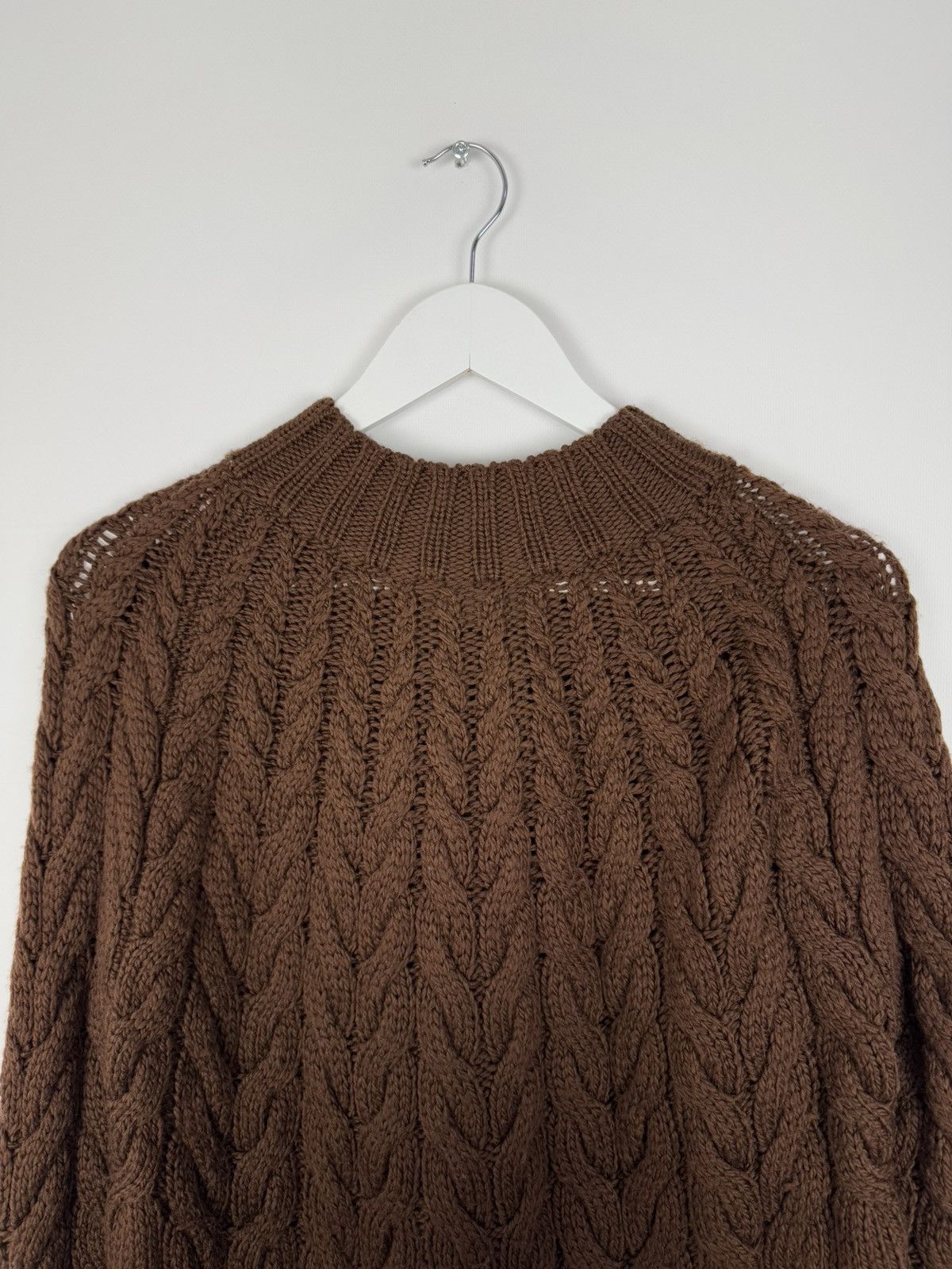 Sezane Sezane Cable Knit Wool Brown Sweater Size M Size M / US 6-8 / IT 42-44 - 3 Thumbnail