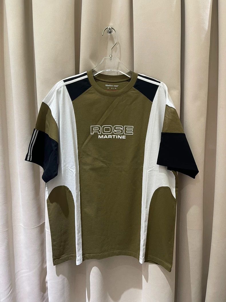 Martine Rose Martine Rose 25SS yellow and white short sleeved logo T-sh Size US M / EU 48-50 / 2 - 1 Thumbnail
