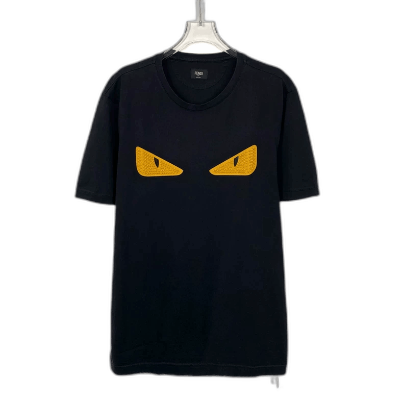 Fendi Fendi Black Monster Eyes TShirt Size US XL / EU 56 / 4 - 1 Thumbnail