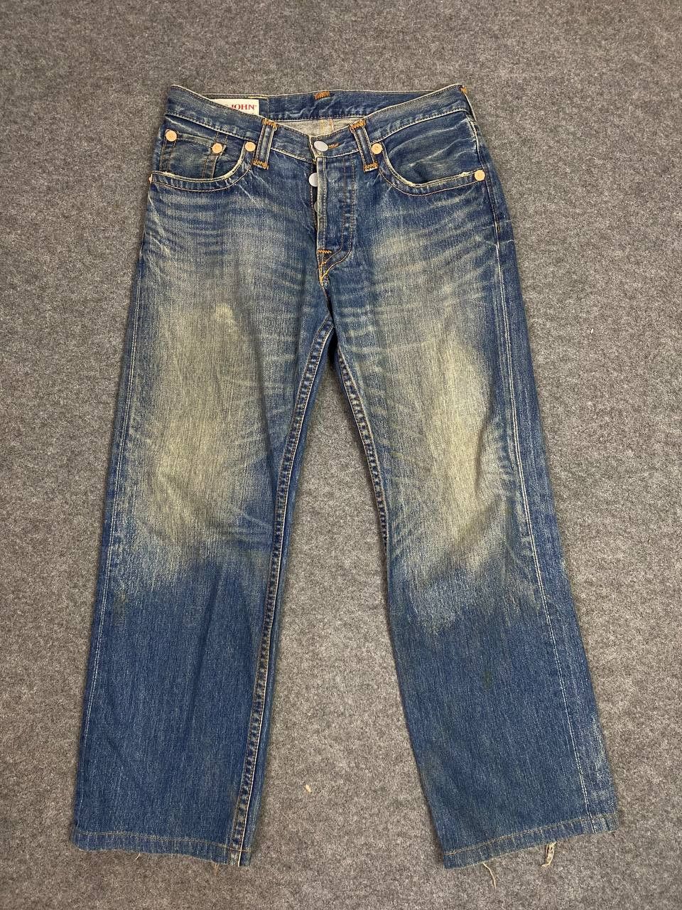 Big John vintage big john denim printed on pocket nice design Size US 37 - 9 Thumbnail