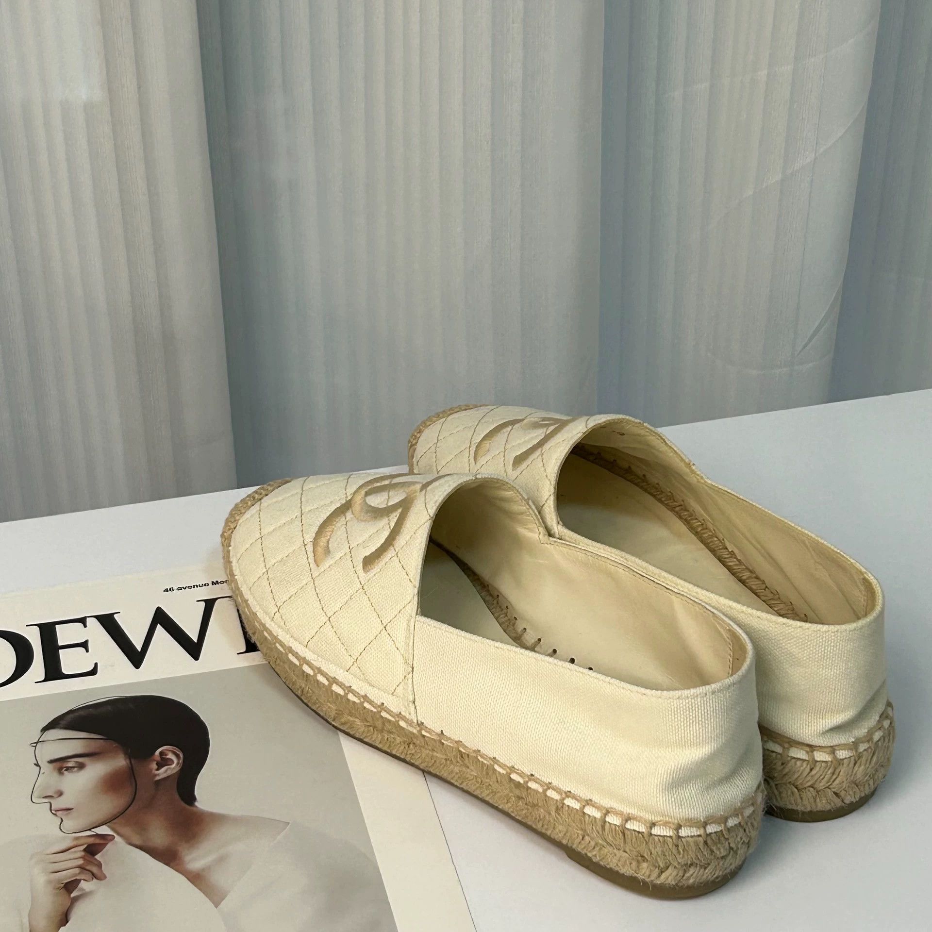 Chanel CHANEL Beige Fisherman Shoes Women's 36 Near New Size US 5.5 / IT 35.5 - 5 Thumbnail