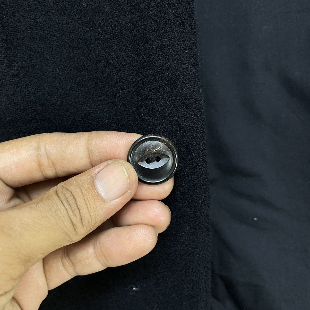 Attachment 🔥Kazuyuki Kumagai Attachment Eye Button Black Jacket Size US M / EU 48-50 / 2 - 7 Thumbnail