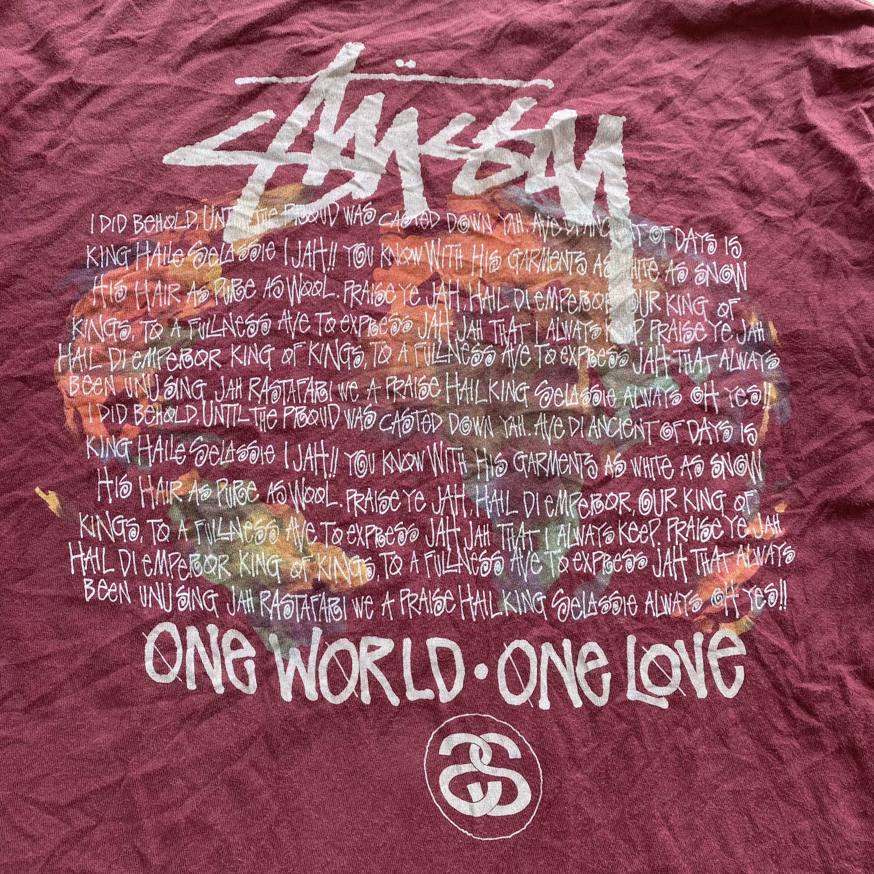 Tribal Streetwear Vintage Stussy One World One Love Long Sleeve T-Shirt Y2K Size US L / EU 52-54 / 3 - 5 Thumbnail