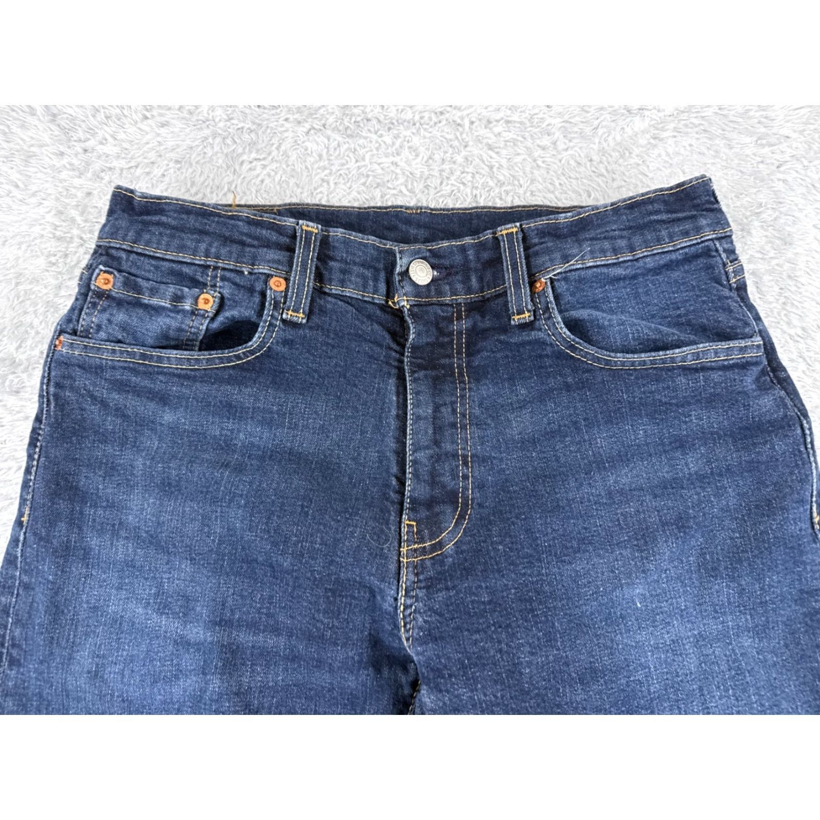 Levi's Levi's Jeans Men 33 Blue Denim 502 Straight Mid Rise 5-Pocket Distressed Cotton Premium 31x31 Vintage No Size US 33 - 4 Thumbnail
