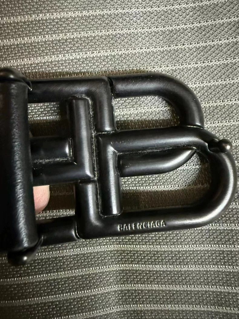 Balenciaga Balenciaga Black Buckle Waist Belt Size 95-2506 Size ONE SIZE - 3 Thumbnail