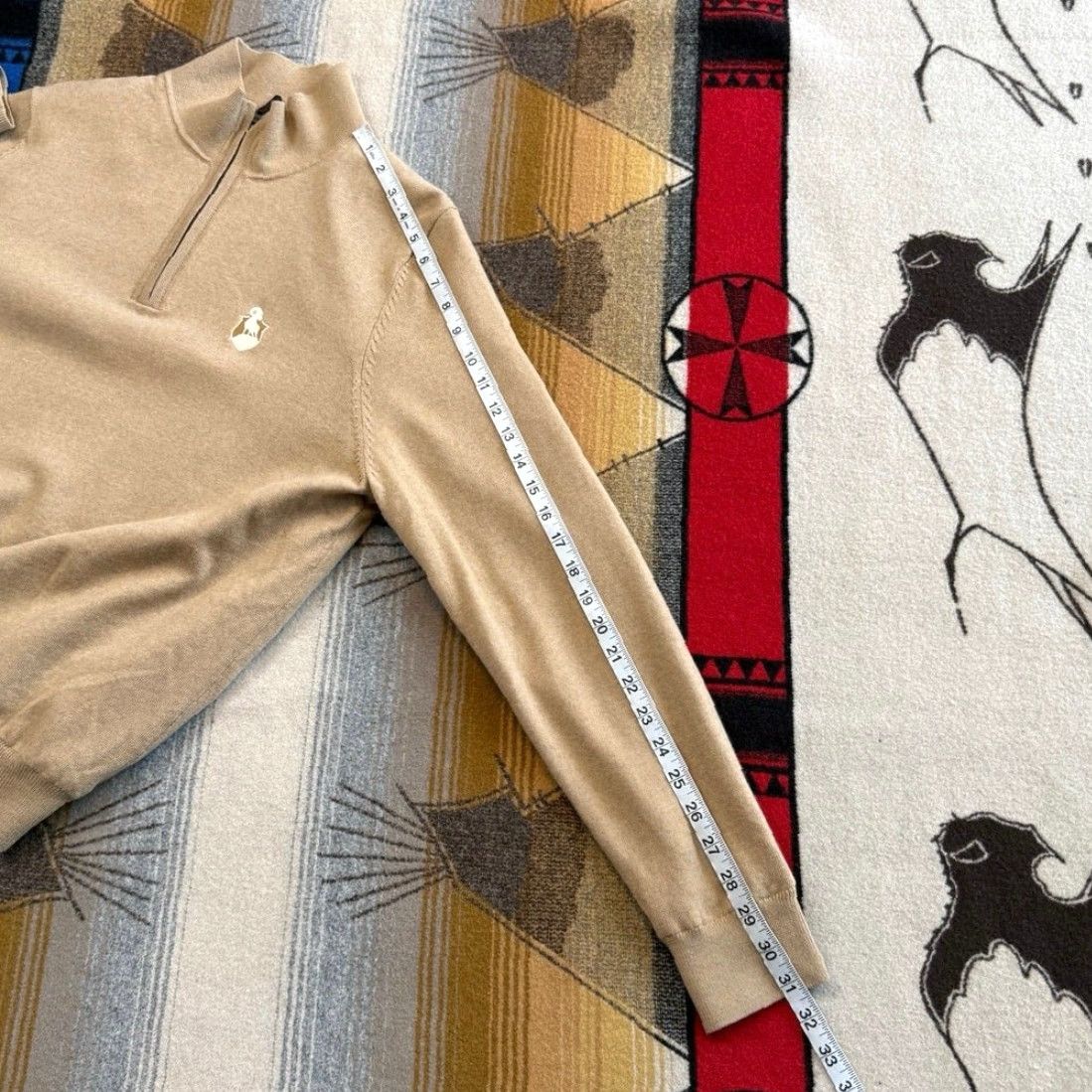 Vintage VINTAGE Fairway & Greene The Natural Merino Wool Sweater Pullover Men M Beige 90s Business Casual Travel Workwear Long Sleeve Medium Size US M / EU 48-50 / 2 - 8 Thumbnail