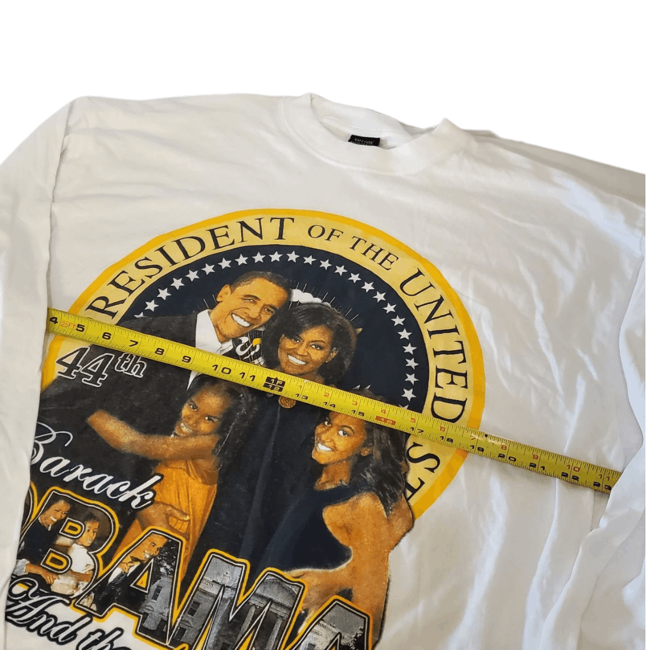 Vintage ✅️Y2K Barrack Obama and the 1st Family Longsleeve T-Shirt Size US XL / EU 56 / 4 - 5 Thumbnail