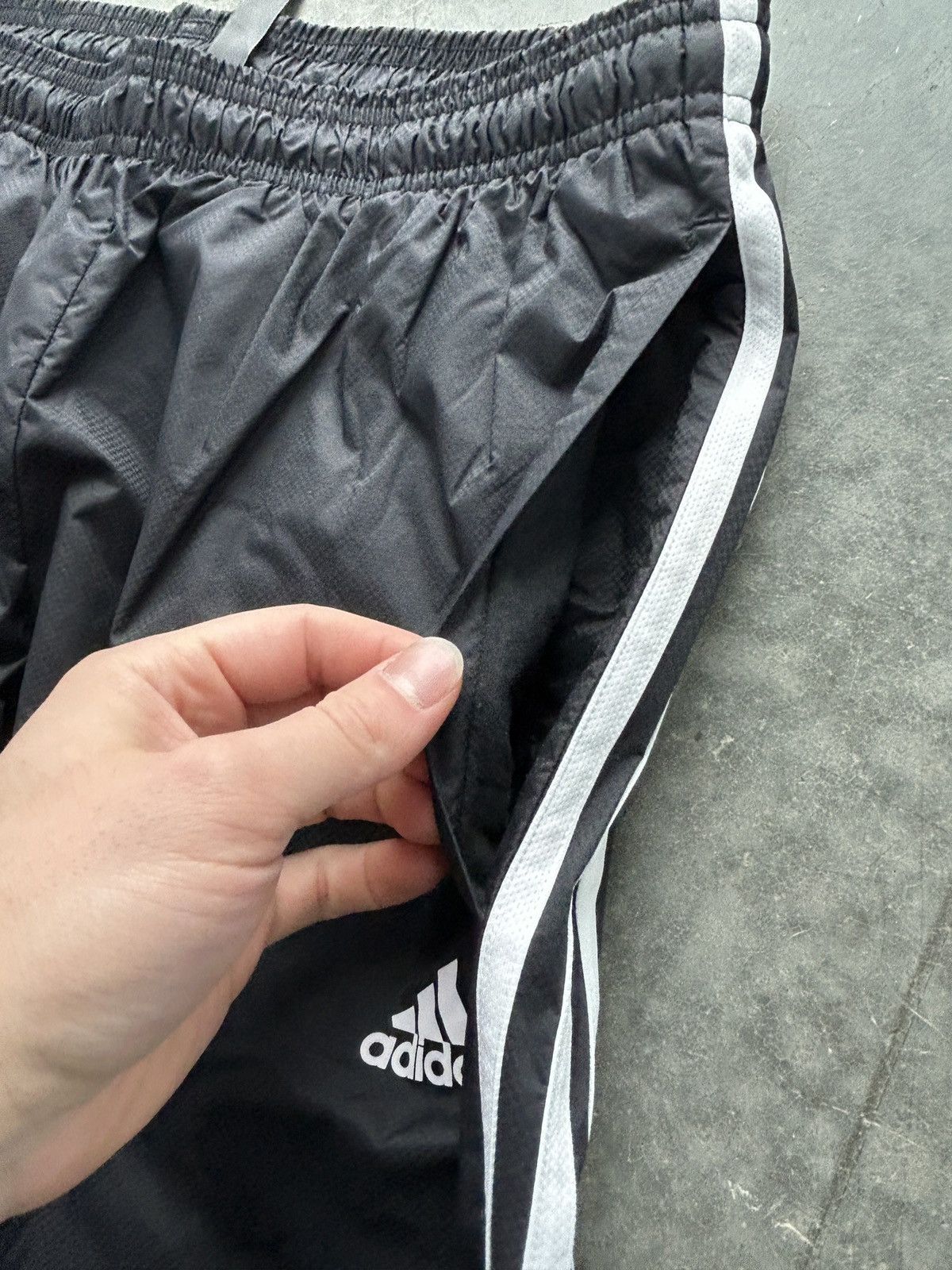 Adidas Vintage Y2K Adidas Track Pants Drill Nylon Size US 30 / EU 46 - 3 Thumbnail