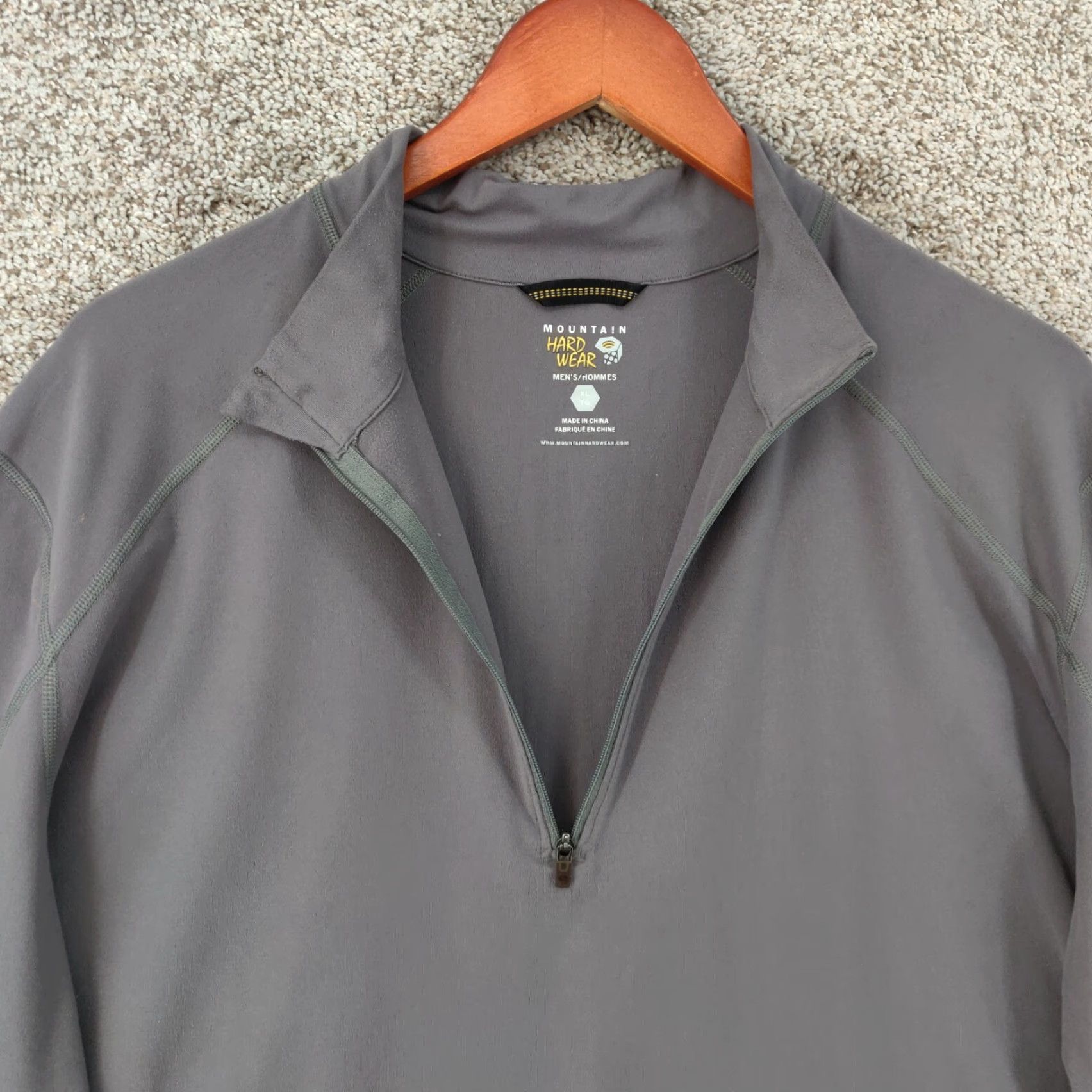 Mountain Hardwear Mountain Hardwear Shirt Men XL Base Layer 1/4 Zip Stretch Hiking Performance Mens Size US XL / EU 56 / 4 - 7 Thumbnail