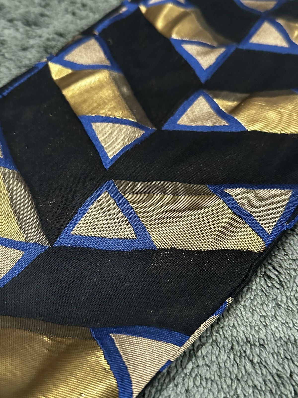 Dries Van Noten SS18 Dries Van Noten Gold/Blue Brocade Patterned Trousers Size 30" / US 8 / IT 44 - 5 Thumbnail