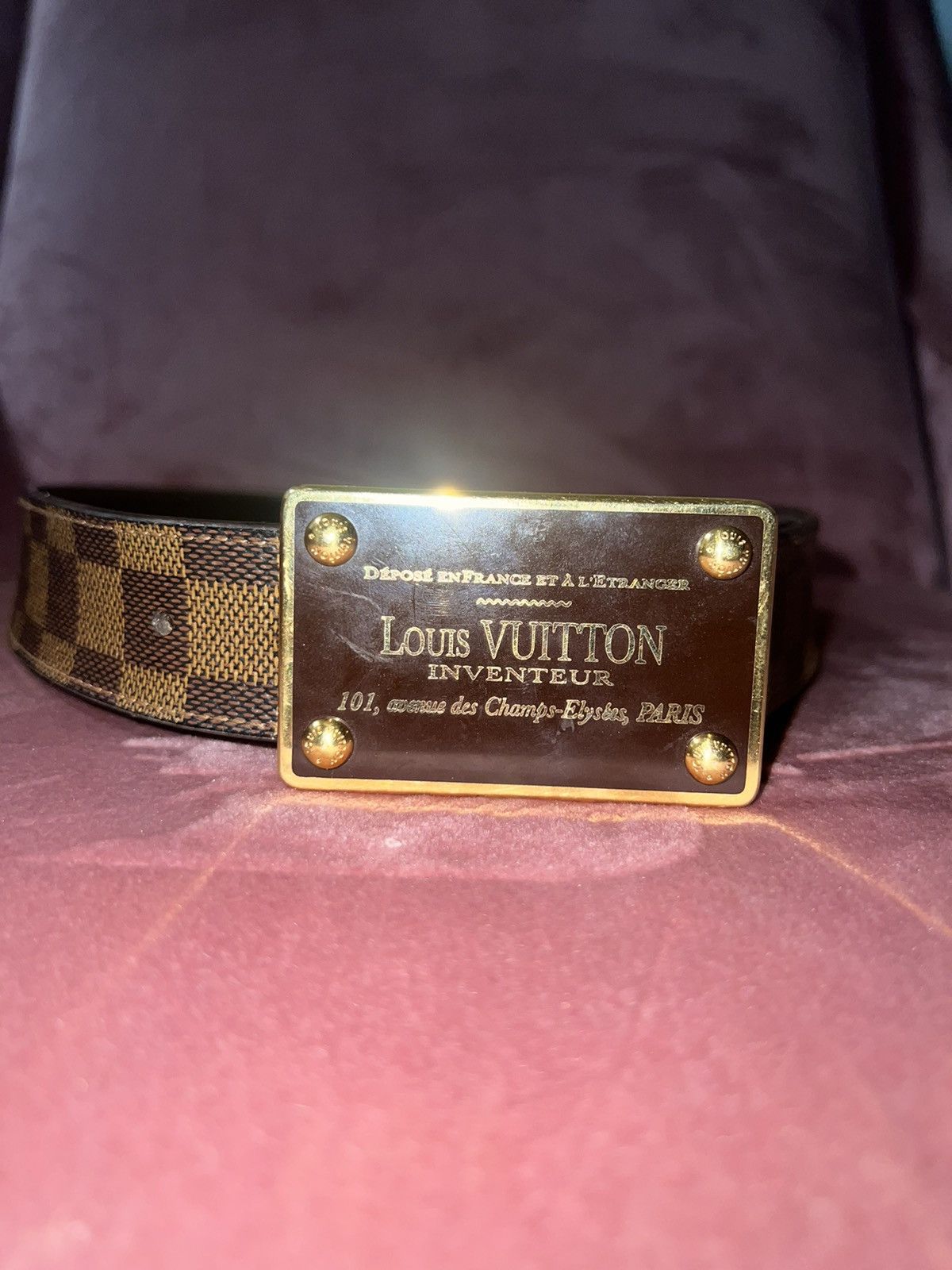 Louis Vuitton Reversible Boston Damier Infini Belt 44