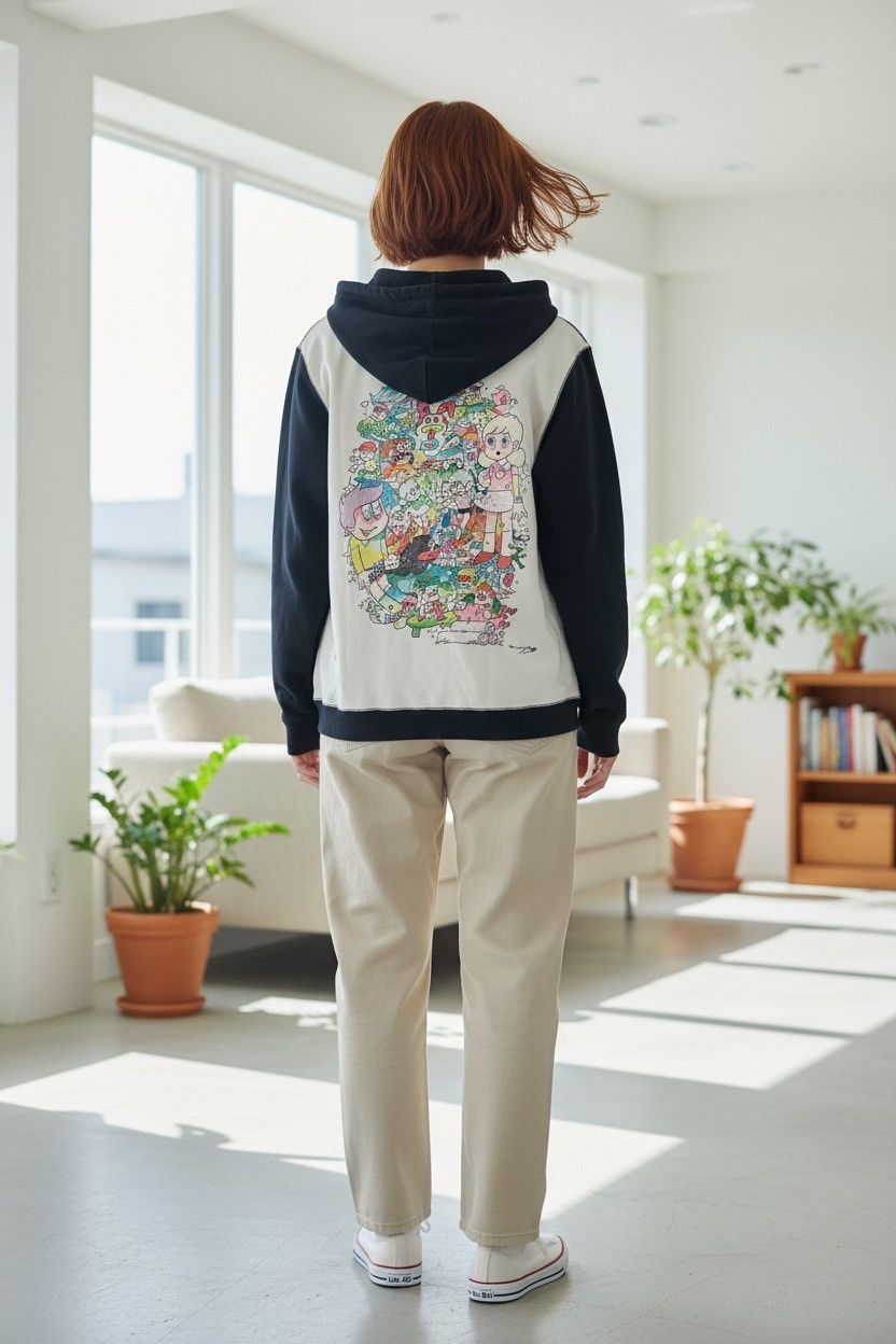 Issey Miyake Vintage ne-net two tone doraemon zip hoodie Size US S / EU 44-46 / 1 - 2 Thumbnail