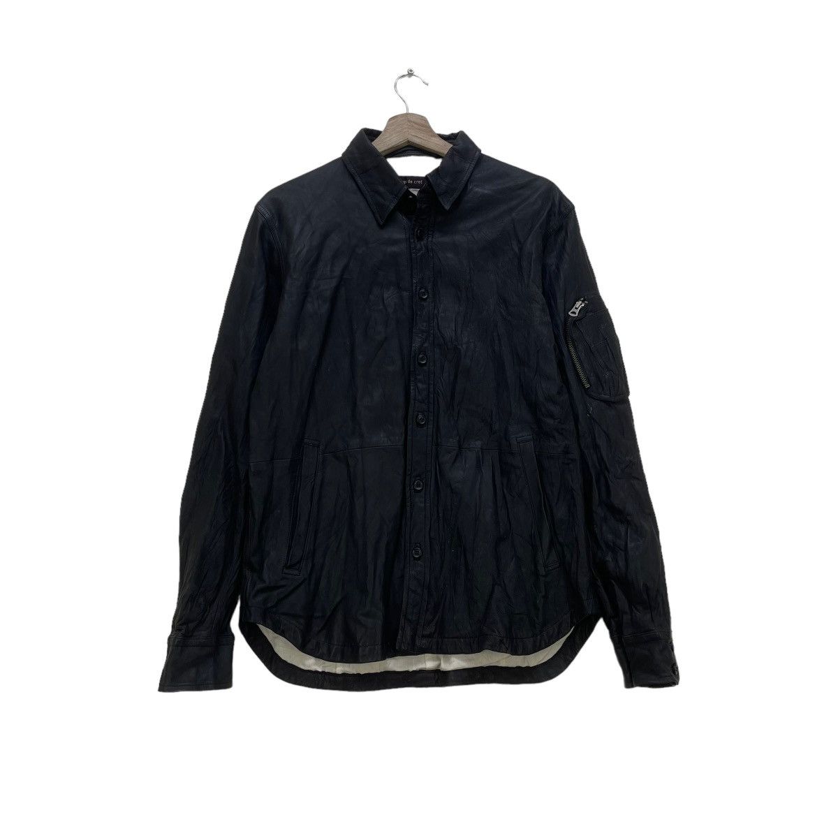Genuine Leather Vintage Sheep Leather Sage De Cret jacket Size US M / EU 48-50 / 2 - 1 Thumbnail