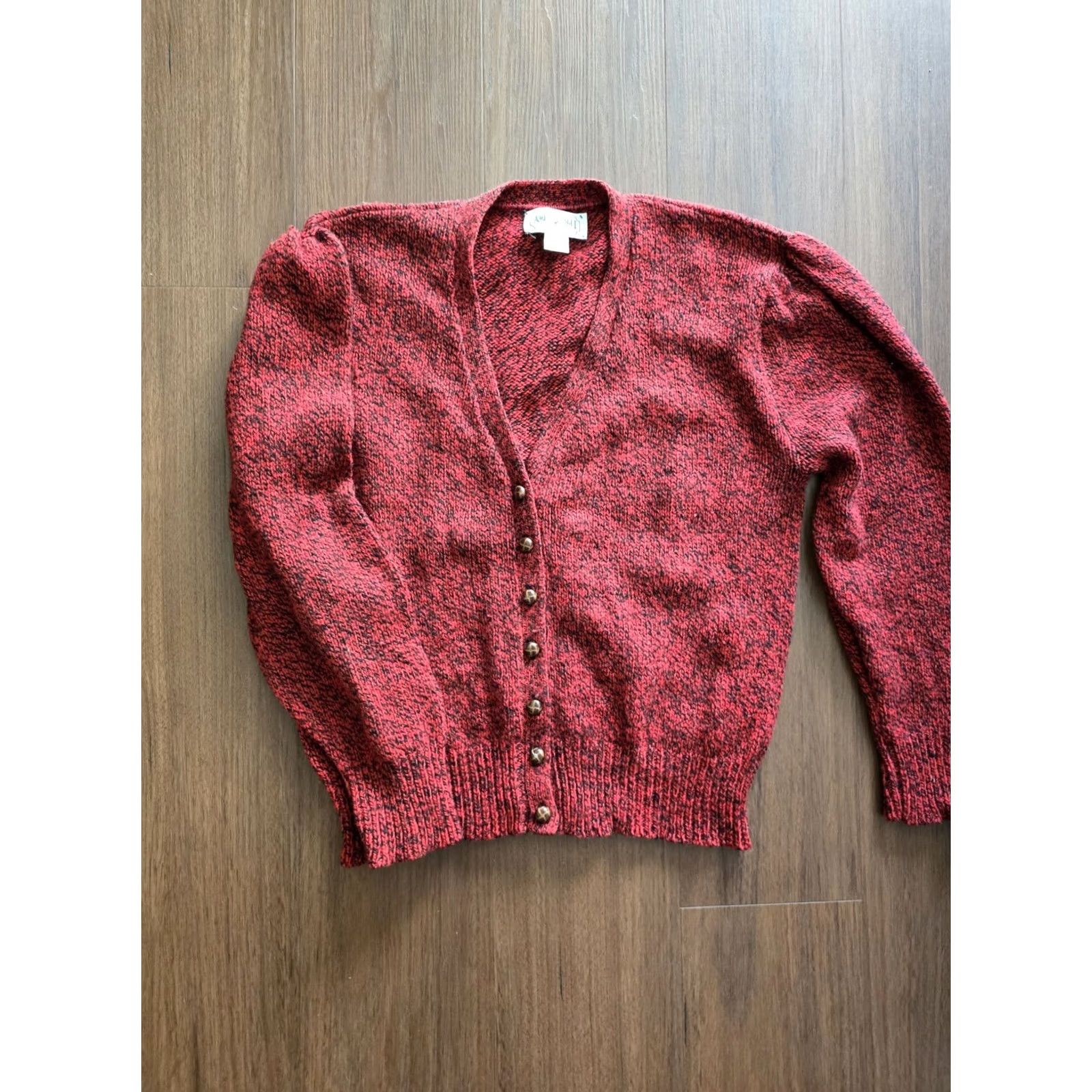 Vintage VINTAGE American Eagle Wool Cardigan Sweater Red Womens Large Size L / US 10 / IT 46 - 5 Thumbnail