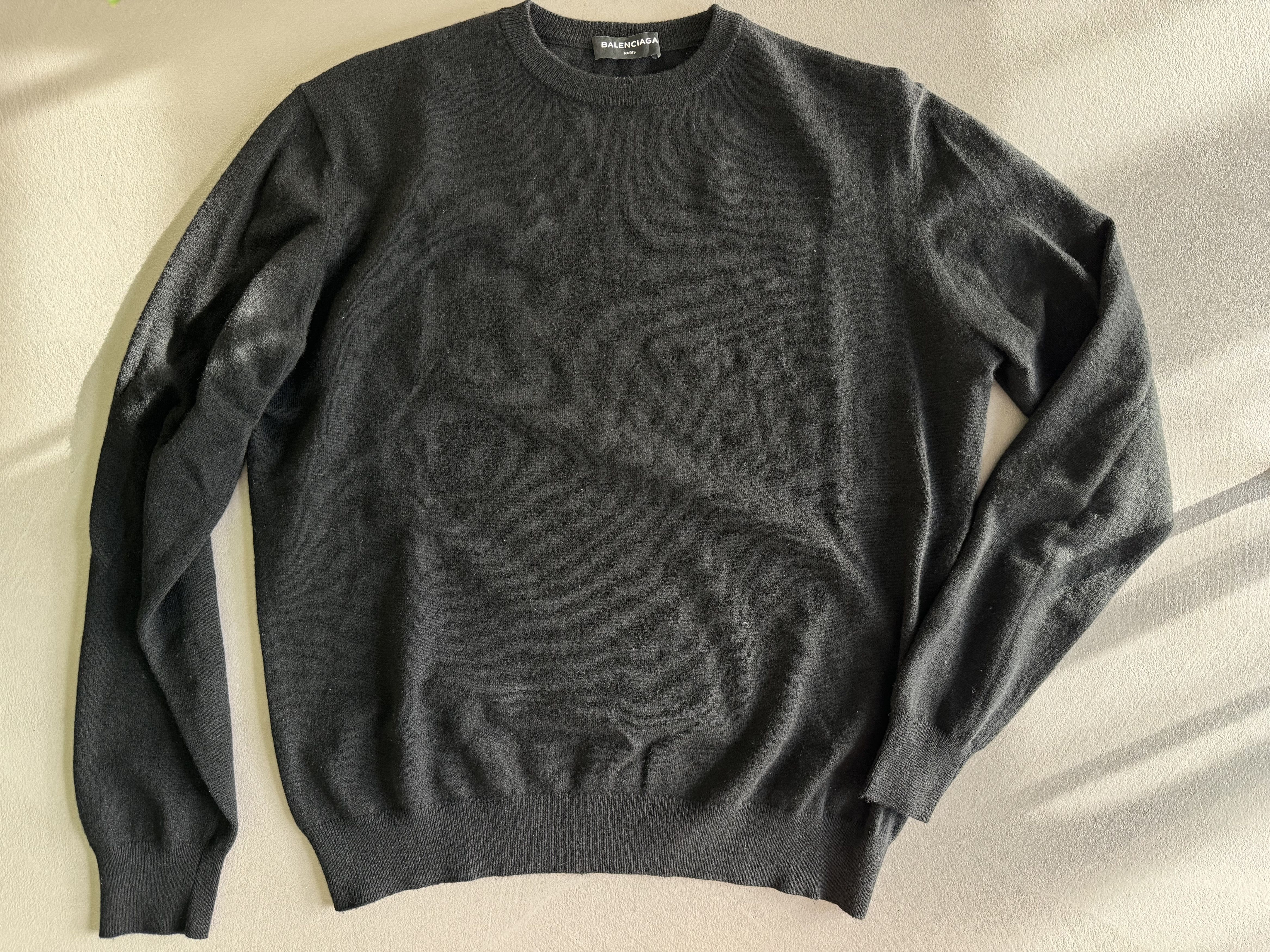 Balenciaga Balenciaga Wool Logo Sweater, Black Size US S / EU 44-46 / 1 - 2 Thumbnail