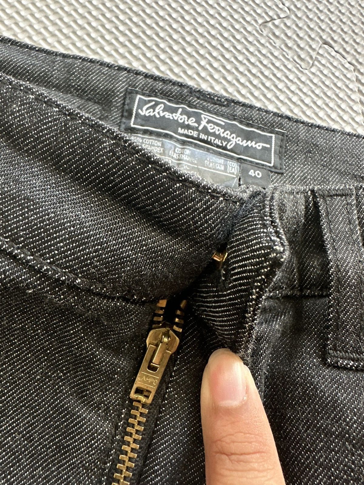 Salvatore Ferragamo Salvatore Ferragamo Slim Fit Black Jeans Size 28" / US 6 / IT 42 - 12 Thumbnail
