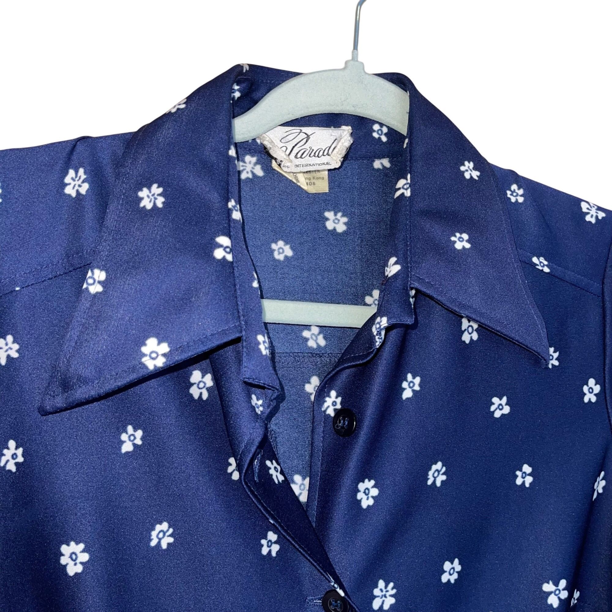 Vintage Parade Vintage 1970s Womens Shirt Dress Size Large Size L / US 10 / IT 46 - 3 Thumbnail