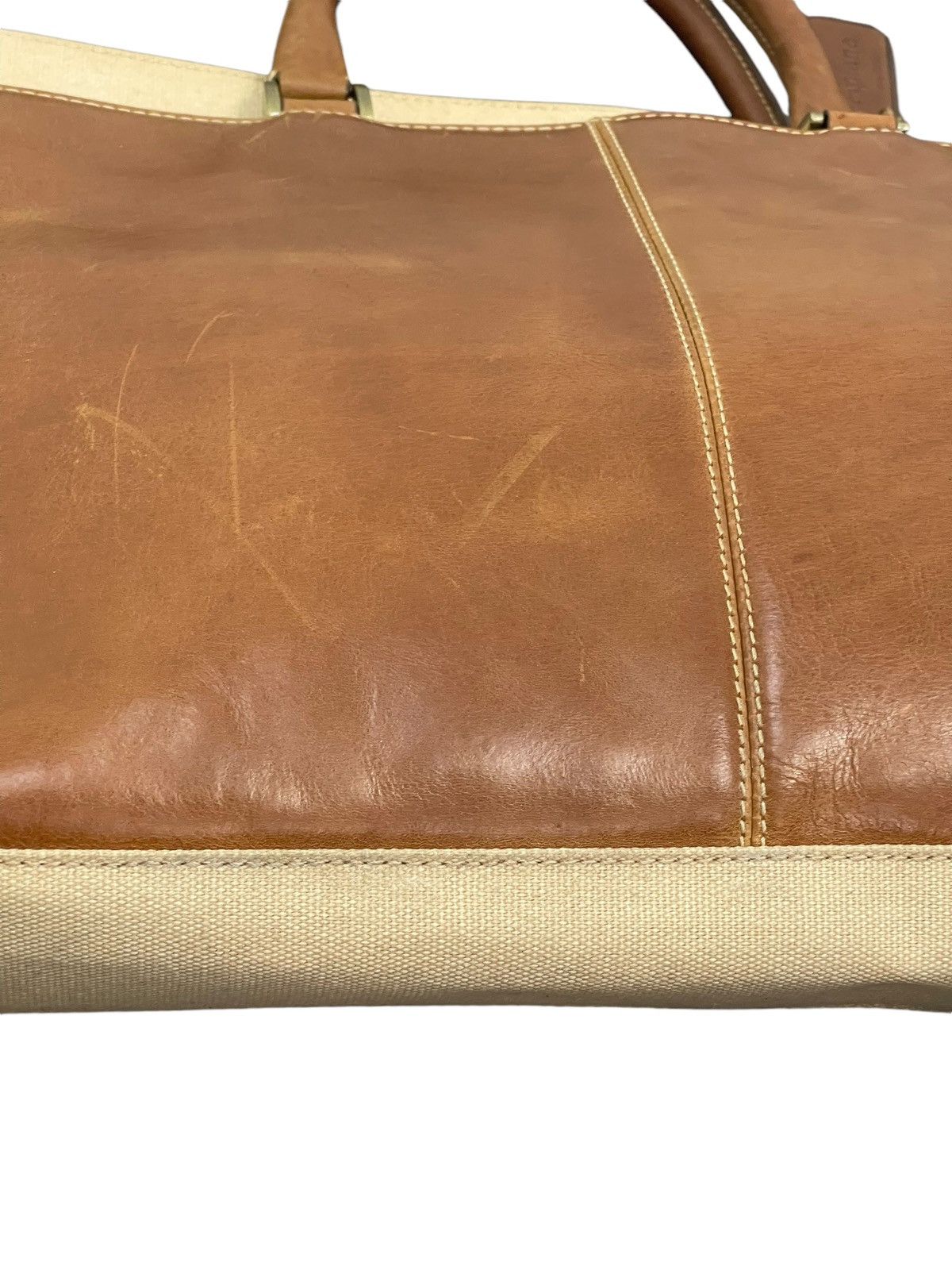 Leather Leather Cotton Canvas Apiana Office Bag 9🟩 Size ONE SIZE - 5 Thumbnail