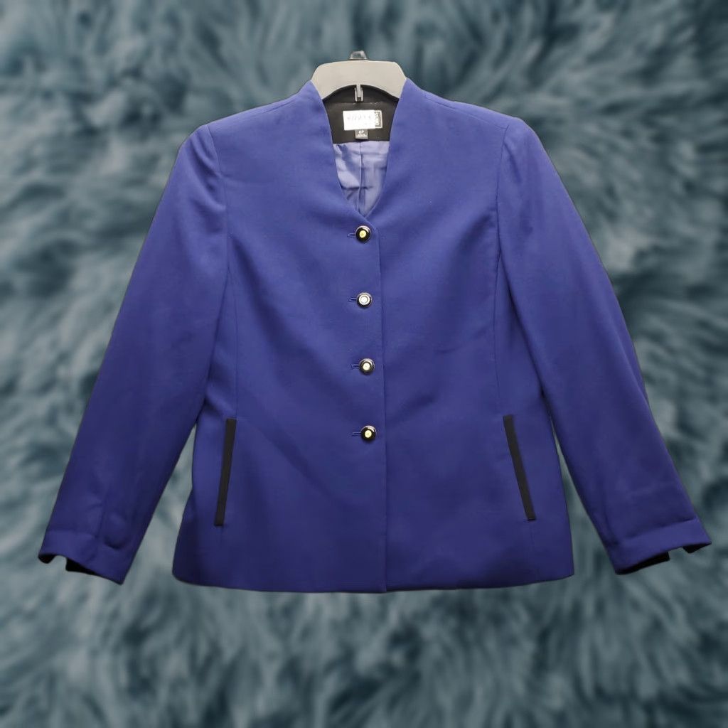 Kasper Kasper A.S.L. 2 Piece Suit Blazer & Skirt Womens Size 8P Multicolor Single-Breasted Shoes? Size 30" / US 8 / IT 44 - 1 Thumbnail