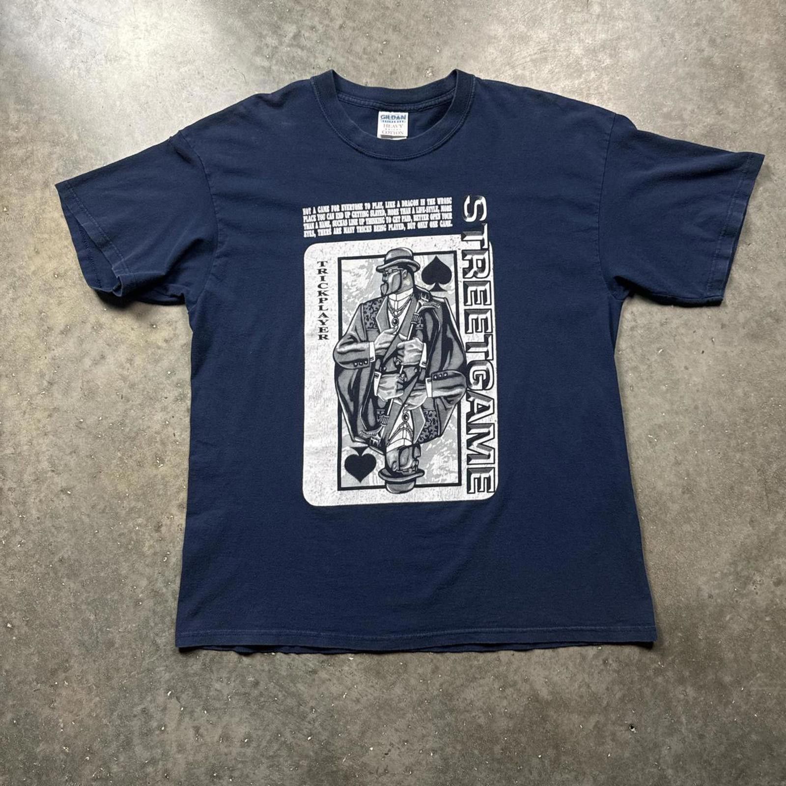 Tultex Street Game Tultex 1990s Video Game Blue Graphic T-Shirt Size US XL / EU 56 / 4 - 1 Thumbnail