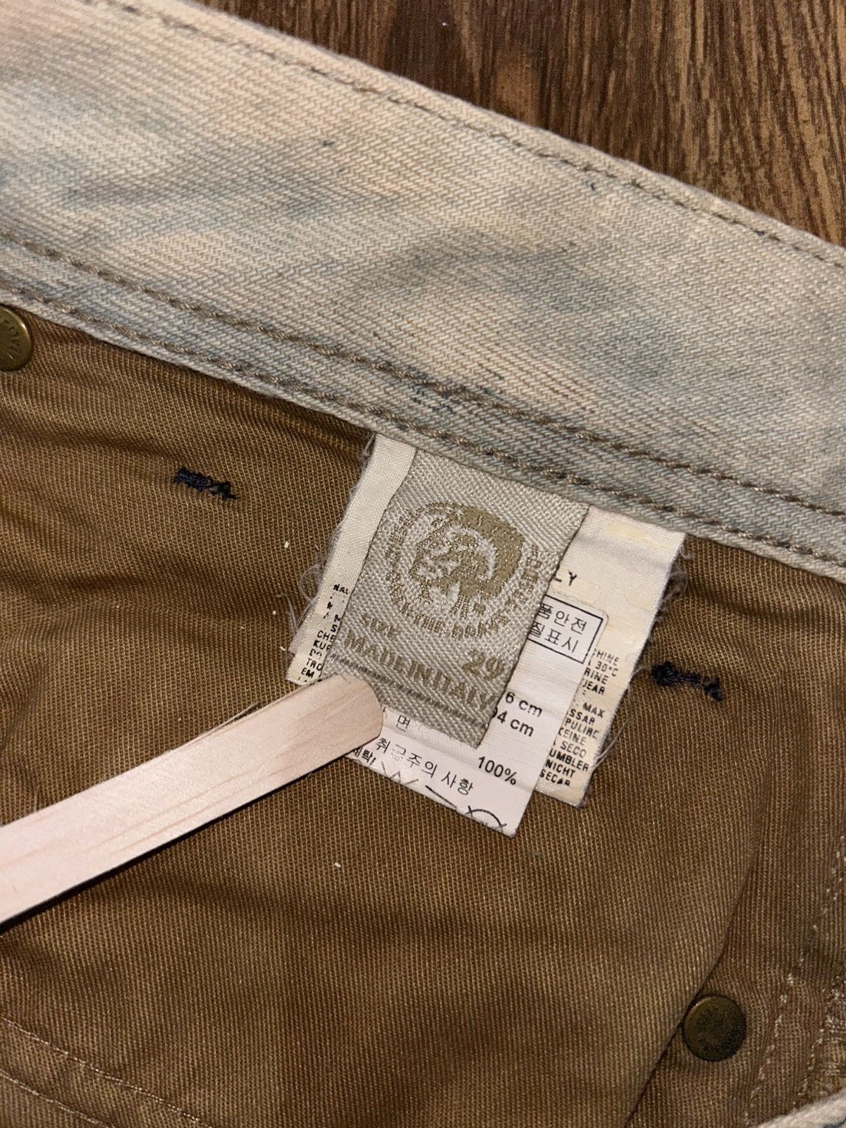 Diesel Diesel Zatiny Bootcut Distressed Mudwash Jeans Size 32" / US 10 / IT 46 - 10 Thumbnail