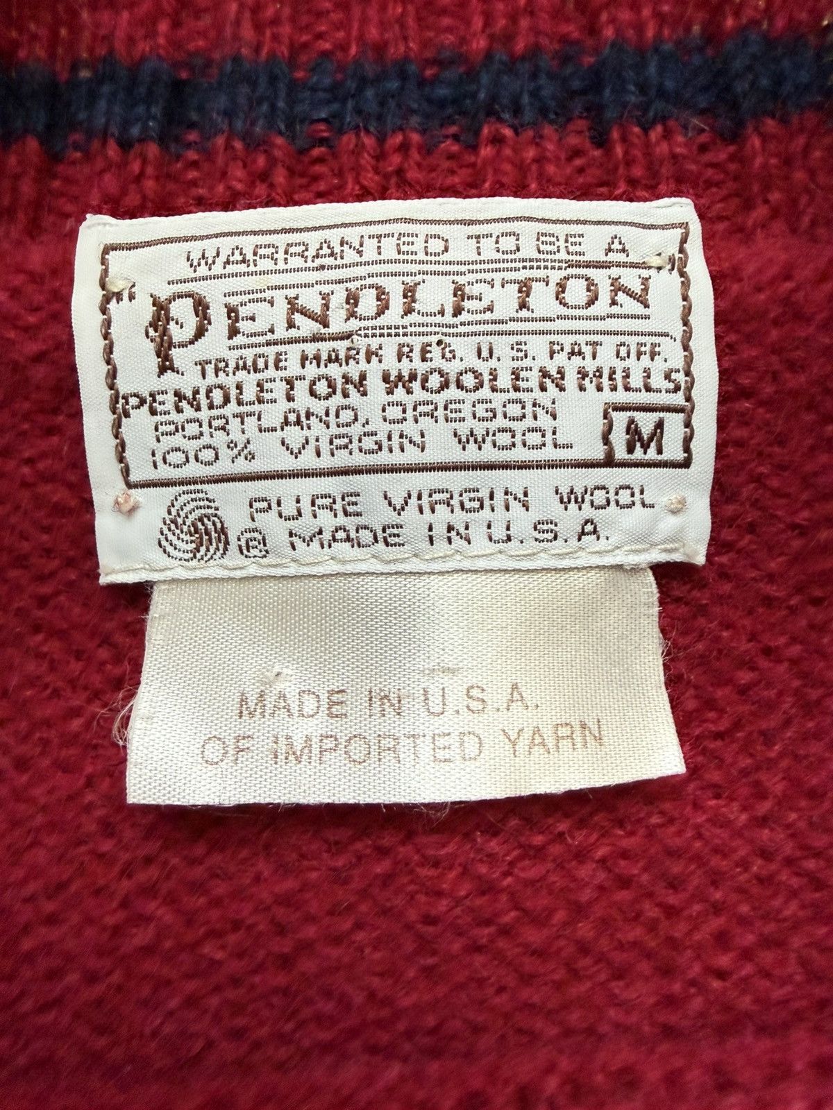 Pendleton Vintage pendleton mens sweater Size US S / EU 44-46 / 1 - 2 Thumbnail