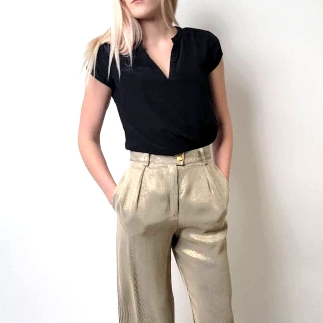 Aritzia ARITZIA x BABATON Phillip Silk Sheer Tee Shirt Blouse - XS Size XS / US 0-2 / IT 36-38 - 3 Thumbnail